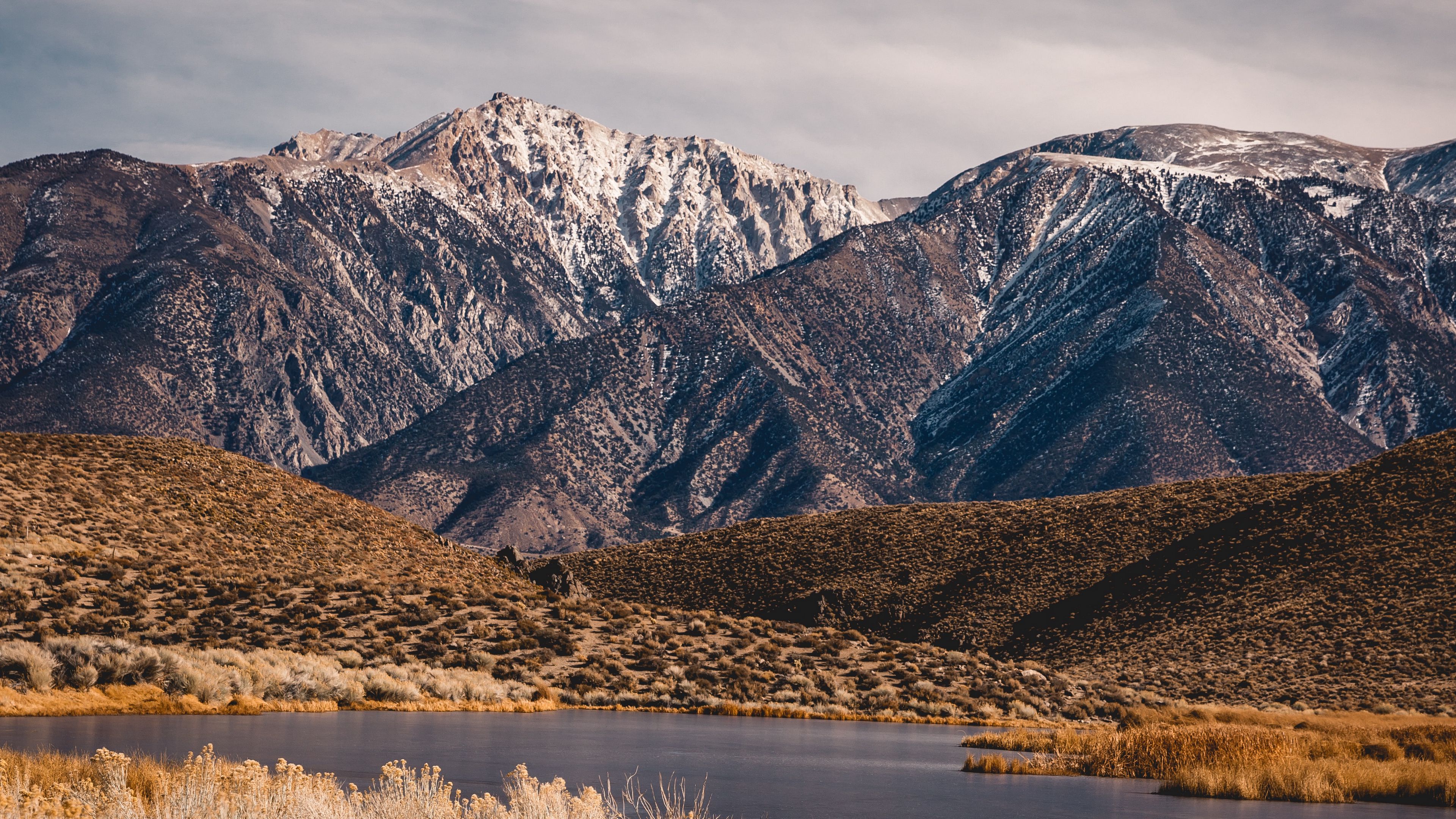 mountains, lake, valley, landscape, nature, 4k, HD Wallpaper