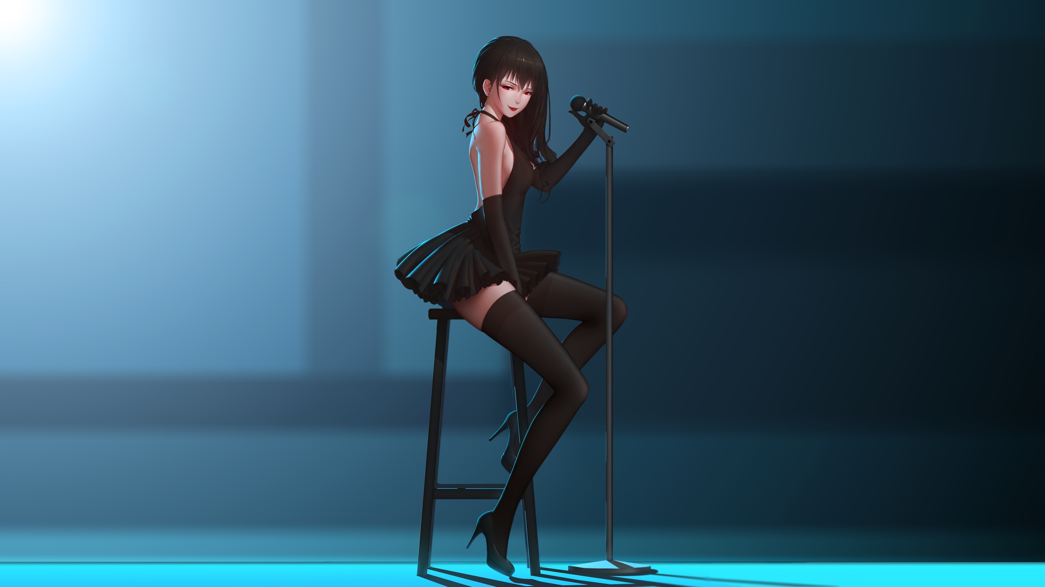 anime girl, anime, hd, artist, artwork, digital art, 4k, HD Wallpaper