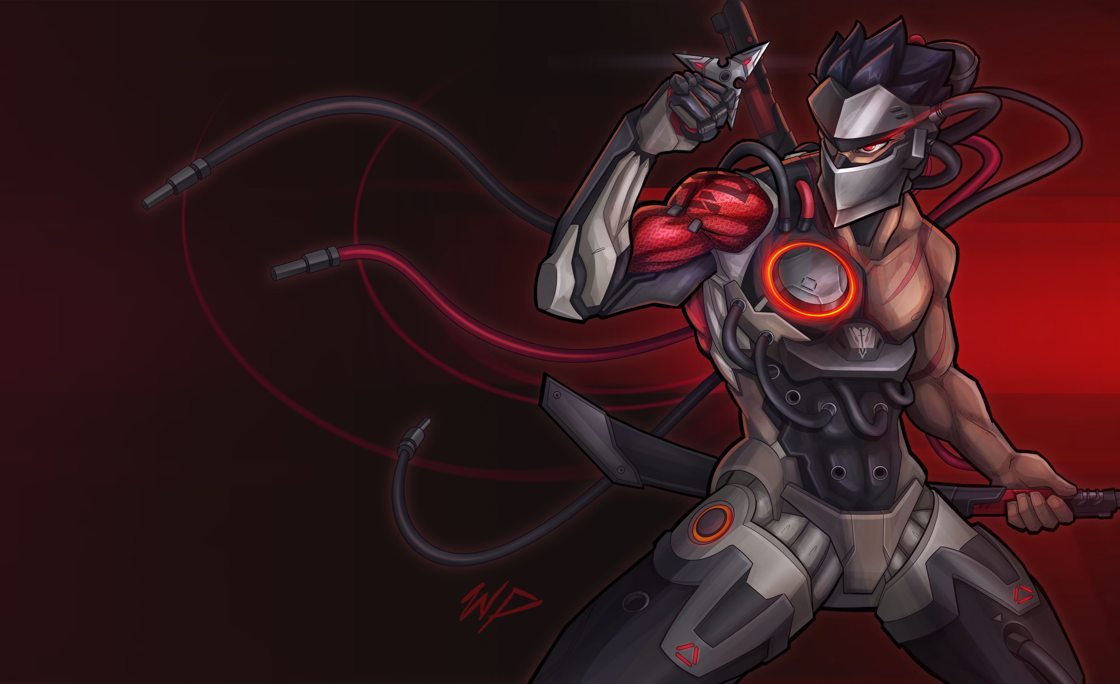 genji overwatch, overwatch, games, xbox games, ps games, pc games, 2018 games, hd, artwork, artist, digital art, 4k, HD Wallpaper