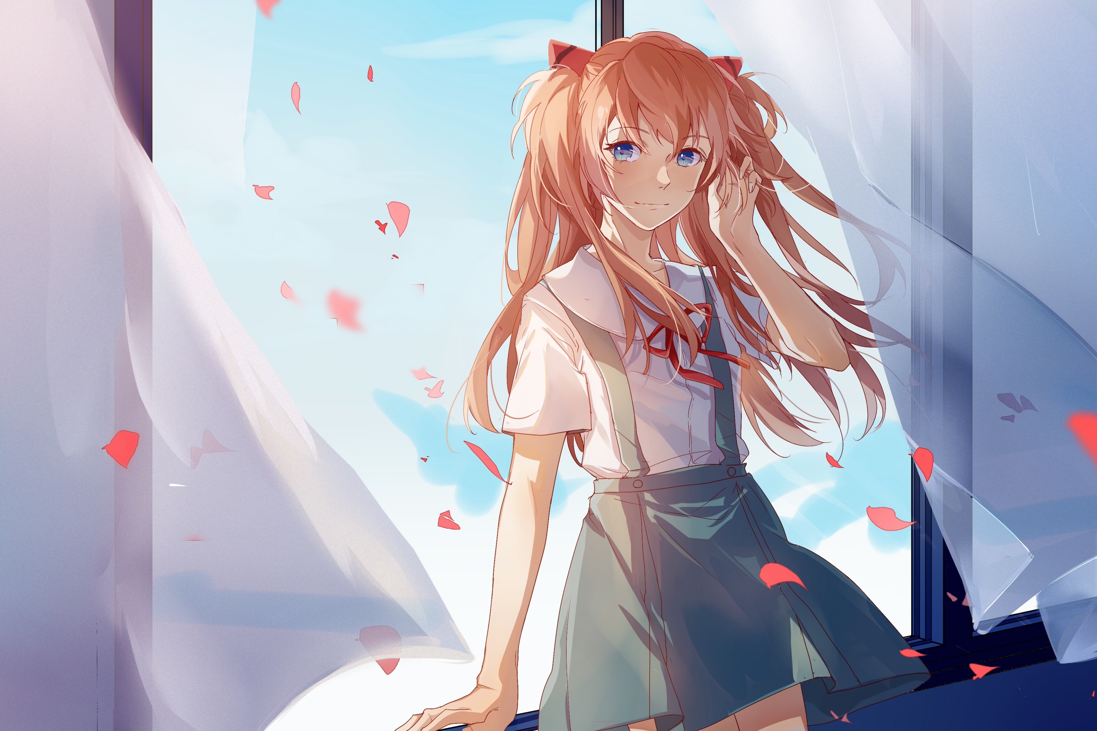 neon genesis evangelion, anime girl, anime, hd, 4k, HD Wallpaper