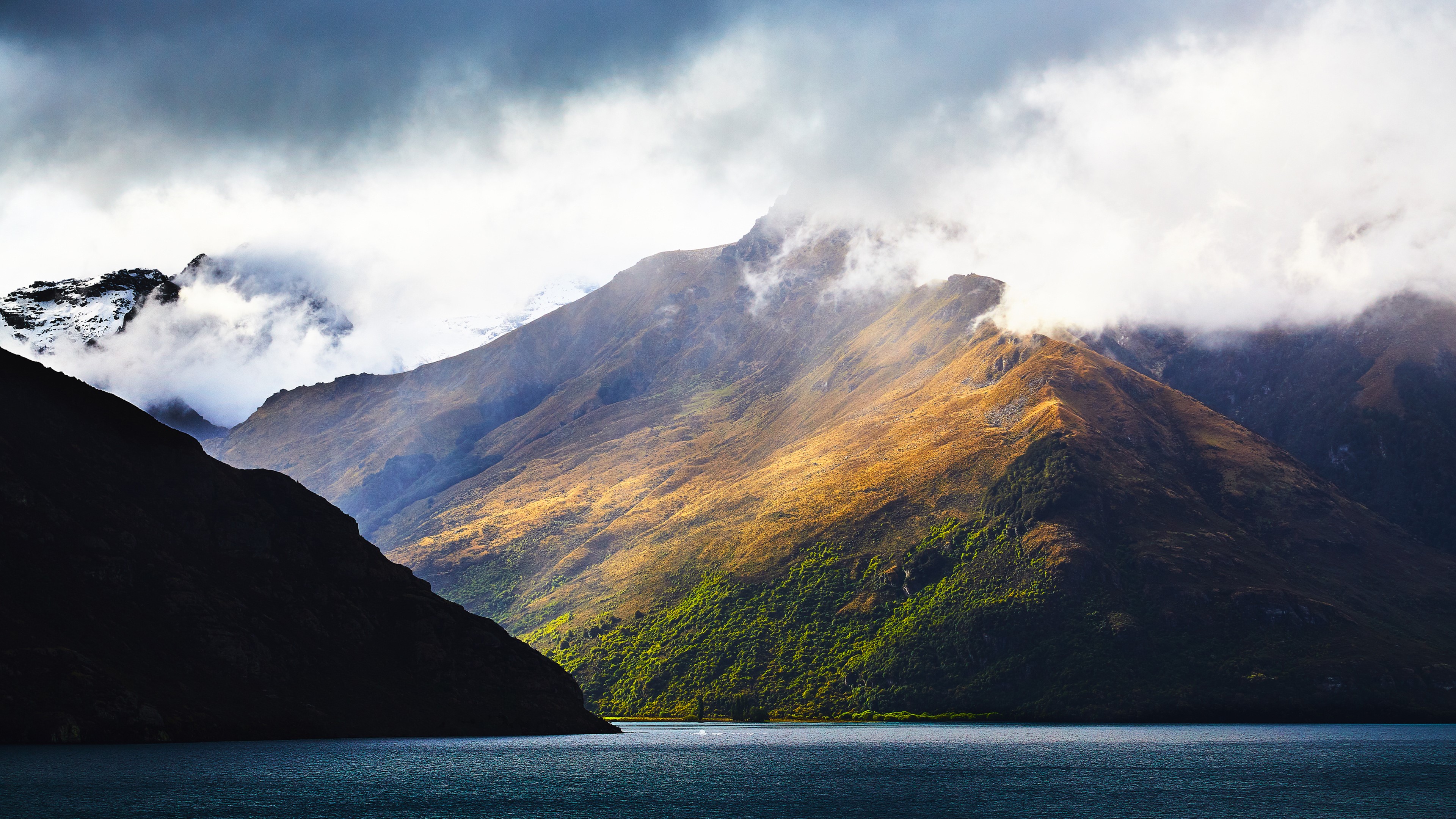 lake, mountains, nature, hd, 4k, HD Wallpaper