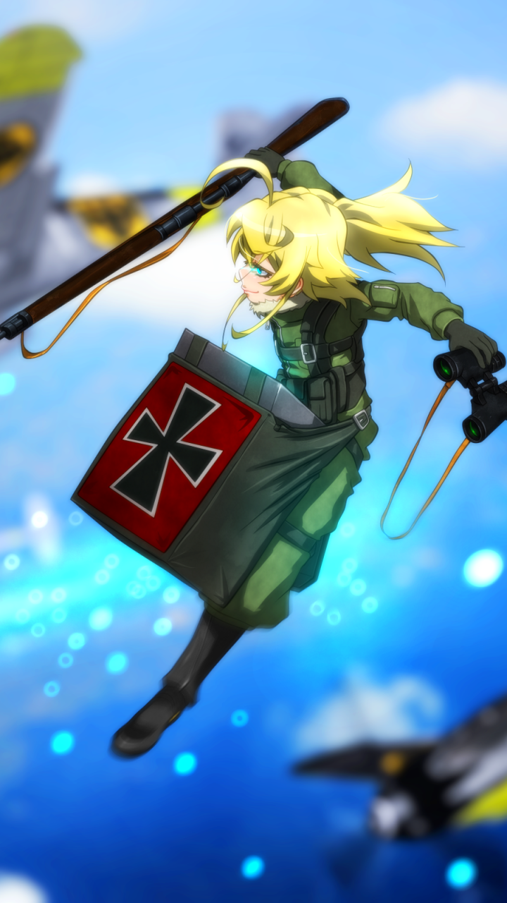 Anime Youjo Senki, Tanya Degurechaff, 720x1280, Phone HD Wallpaper