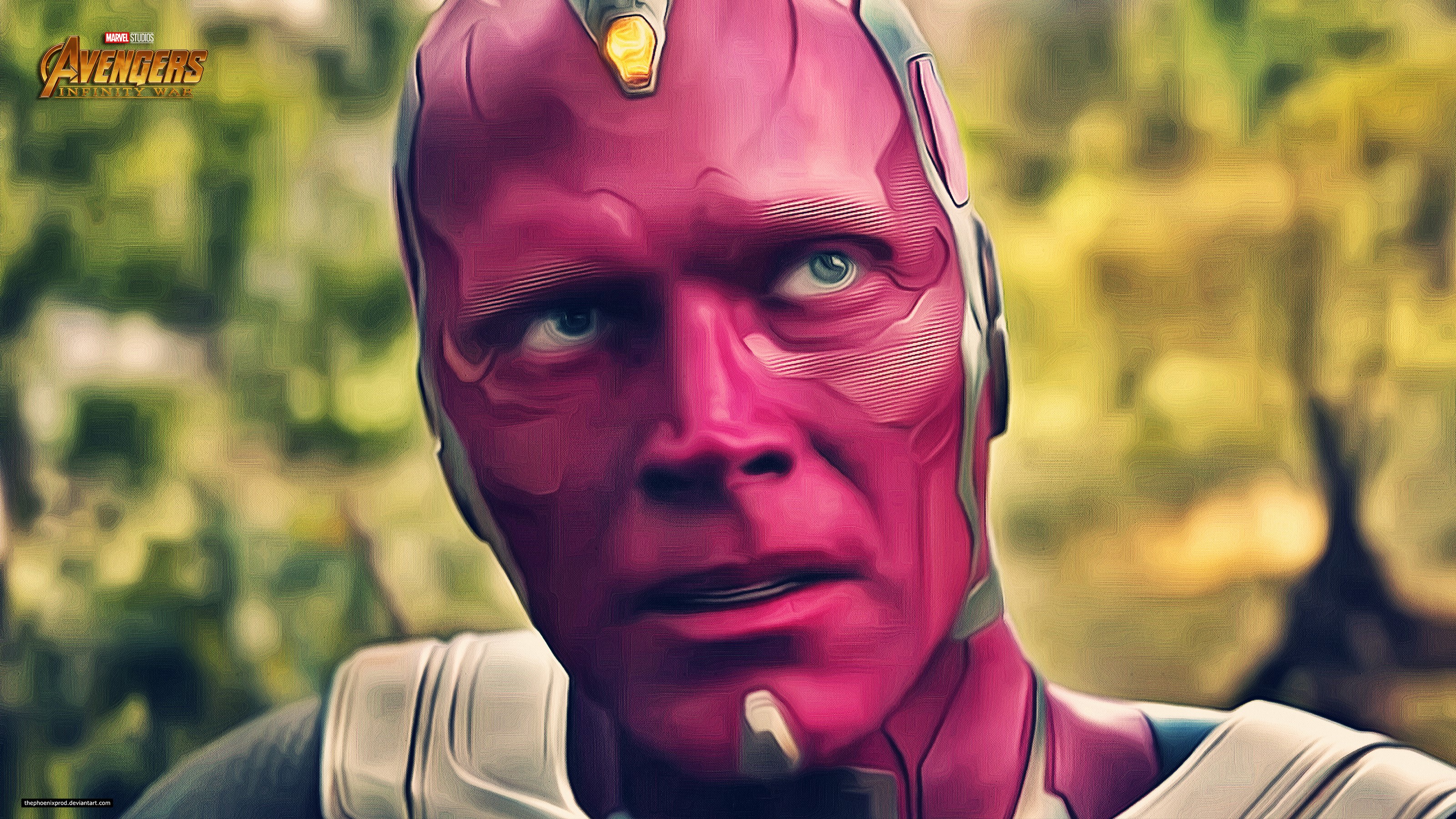 vision, avengers infinity war, 2018 movies, movies, hd, 4k, artist, deviantart, HD Wallpaper
