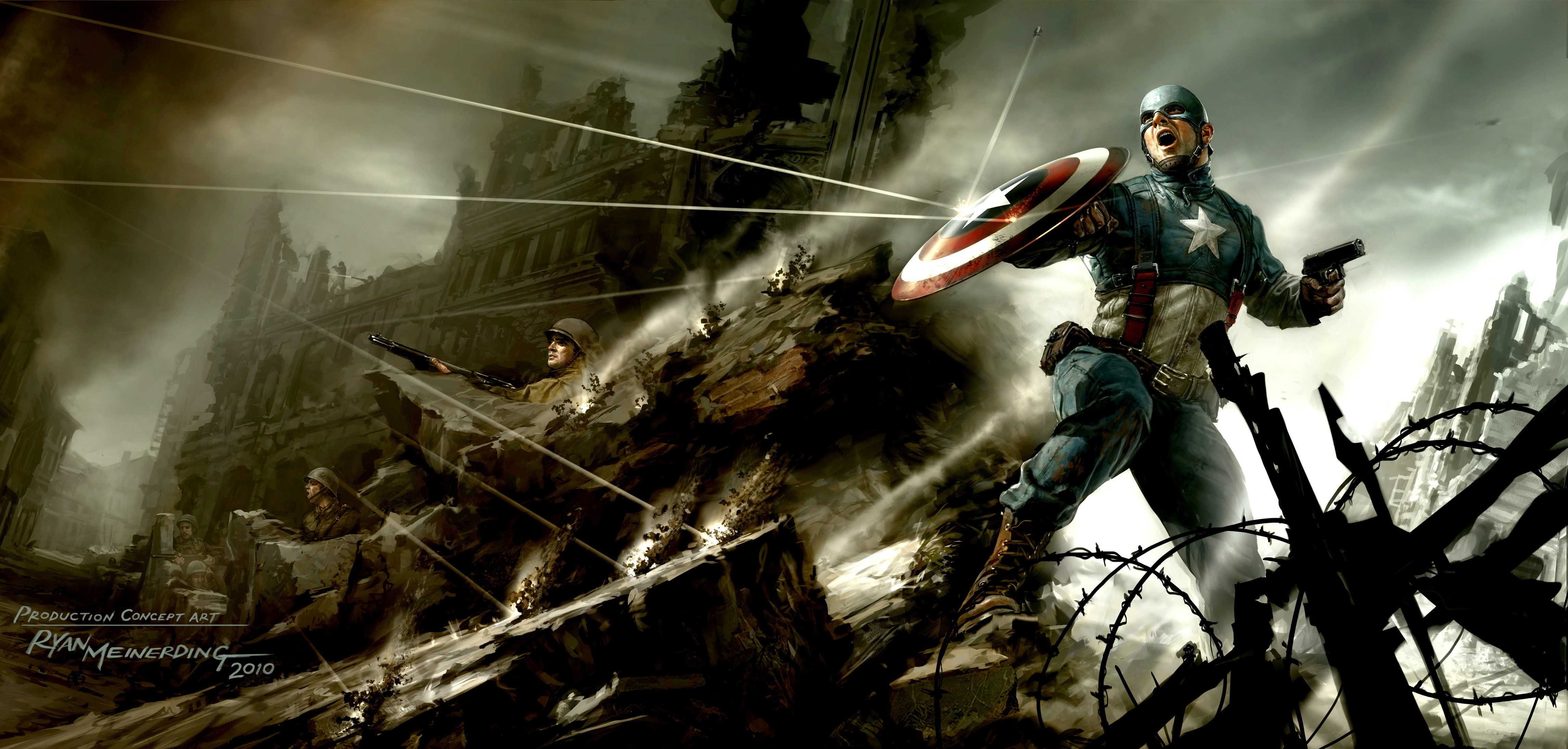 captain america, hd, 4k, 5k, artwork, superheroes, HD Wallpaper