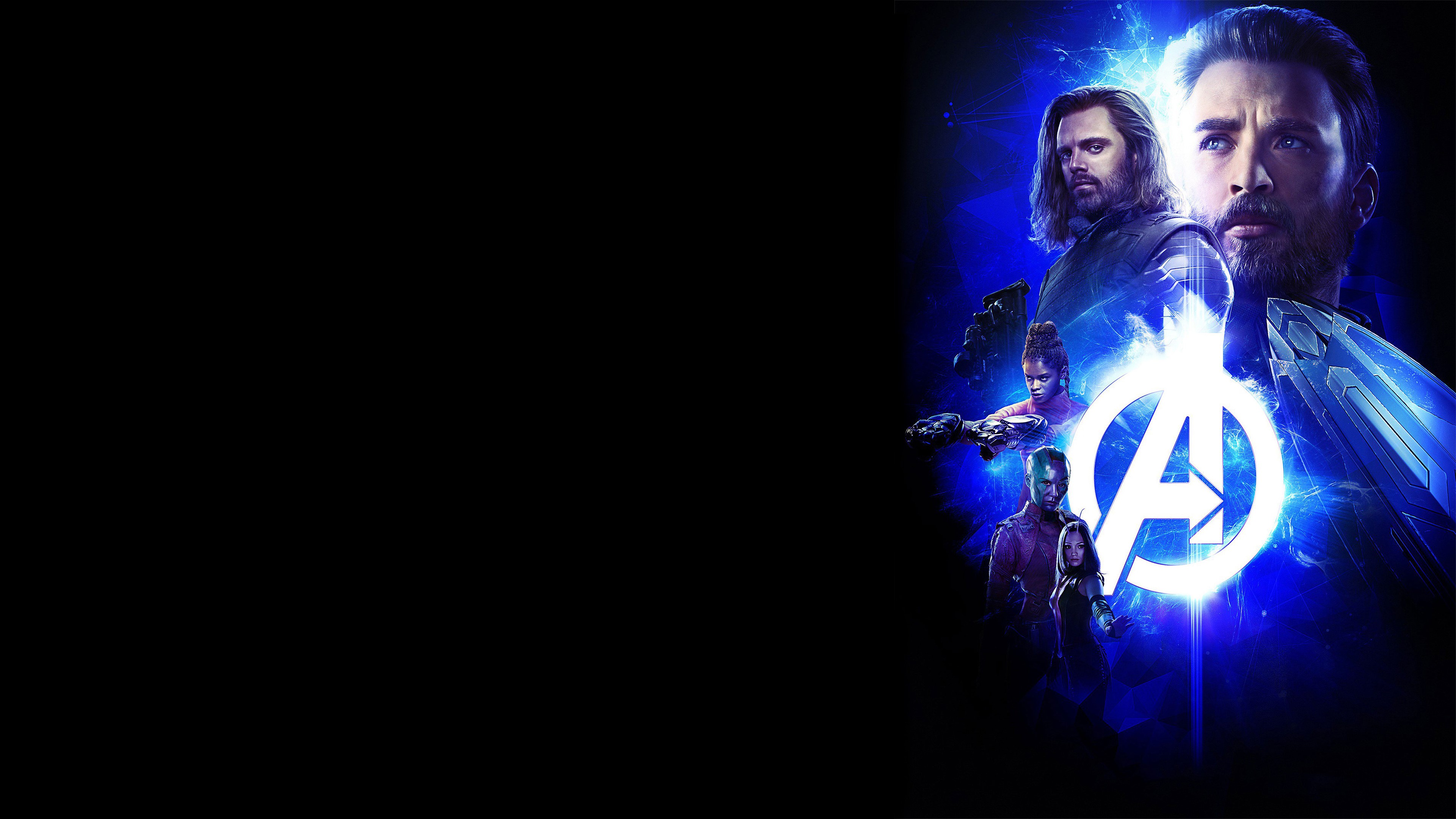 avengers infinity war, 2018 movies, movies, hd, 4k, poster, captain america, winter solider, nebula, HD Wallpaper
