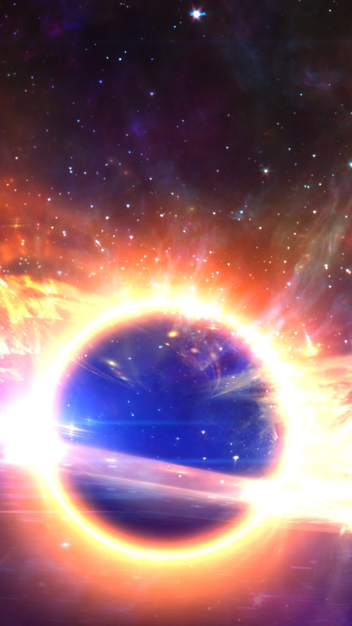 Sci Fi Black Hole, Space, Stars, 720x1280, Phone HD Wallpaper
