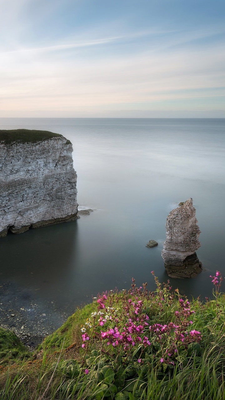 Earth Ocean, Cliff, Horizon, Coast, Nature, 720x1280, Phone HD Wallpaper