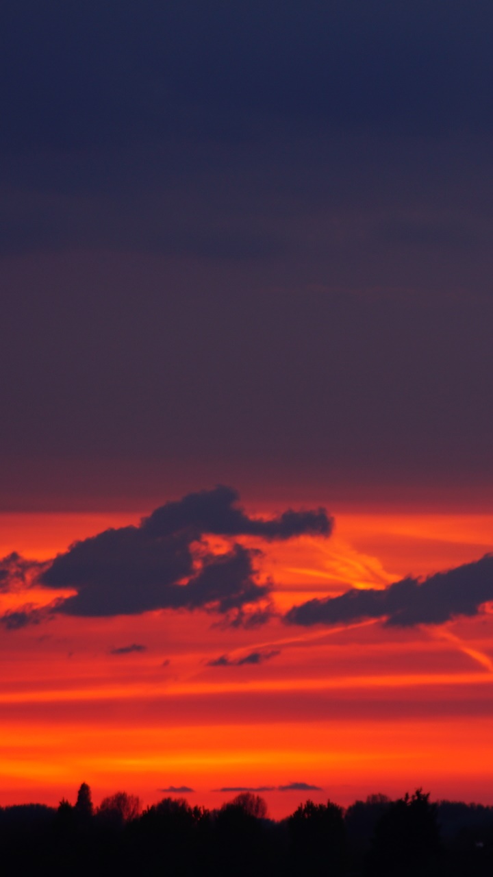 Earth Sunset, Cloud, Nature, Sky, Orange (Color), 720x1280, Phone HD Wallpaper