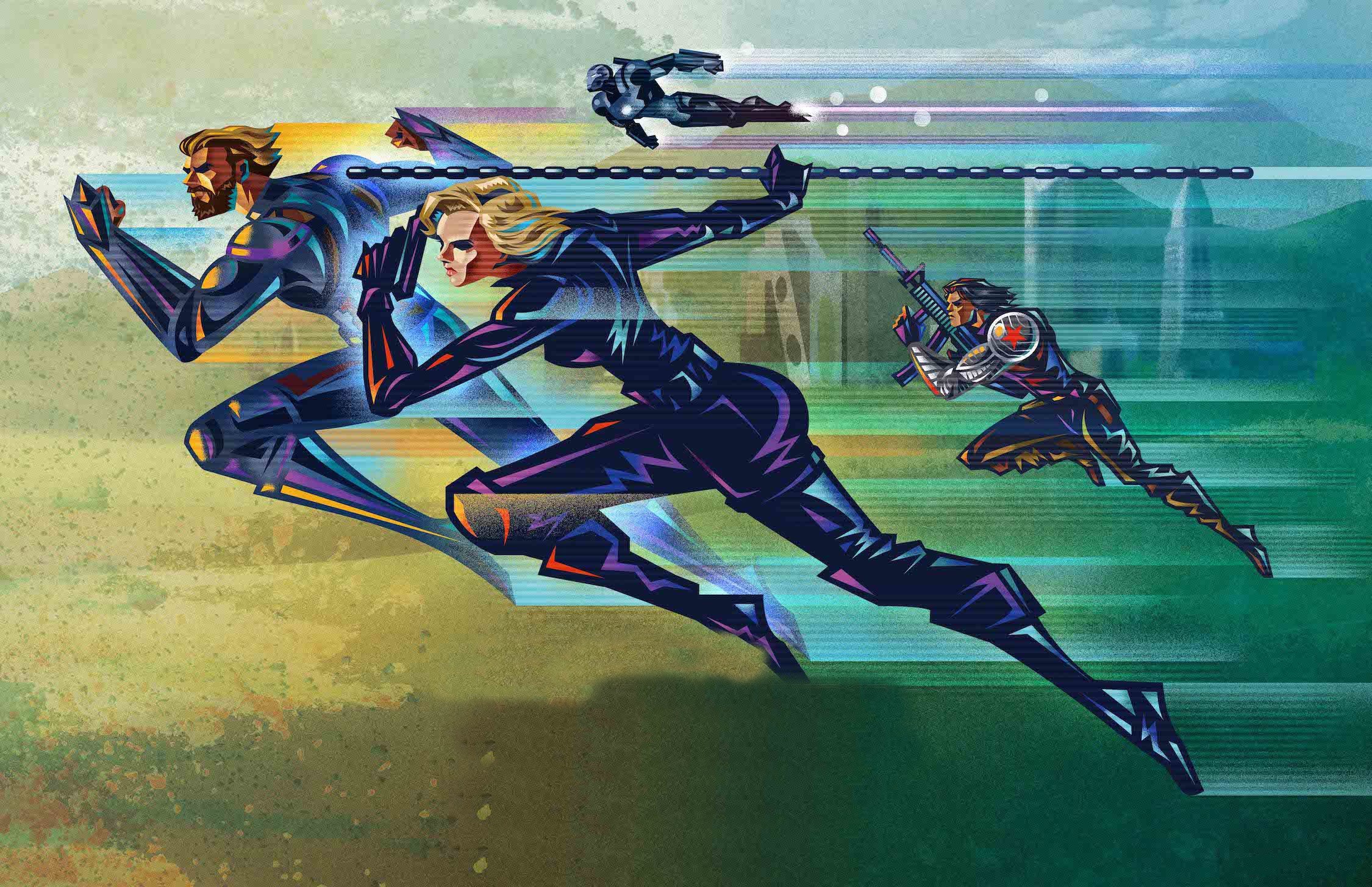 captain america, black widow, winter solider, war machine, movies, 2018 movies, avengers infinity war, hd, HD Wallpaper