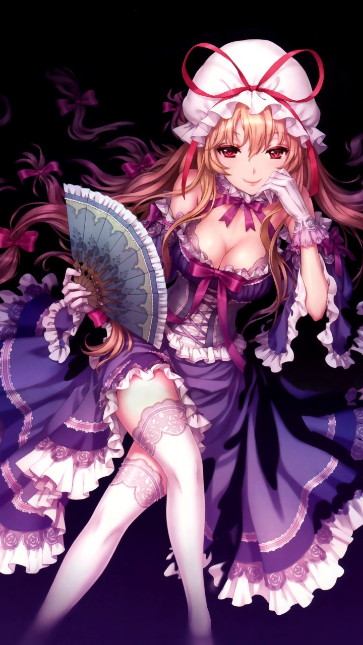 Anime Touhou, Yukari Yakumo, 720x1280, Phone HD Wallpaper