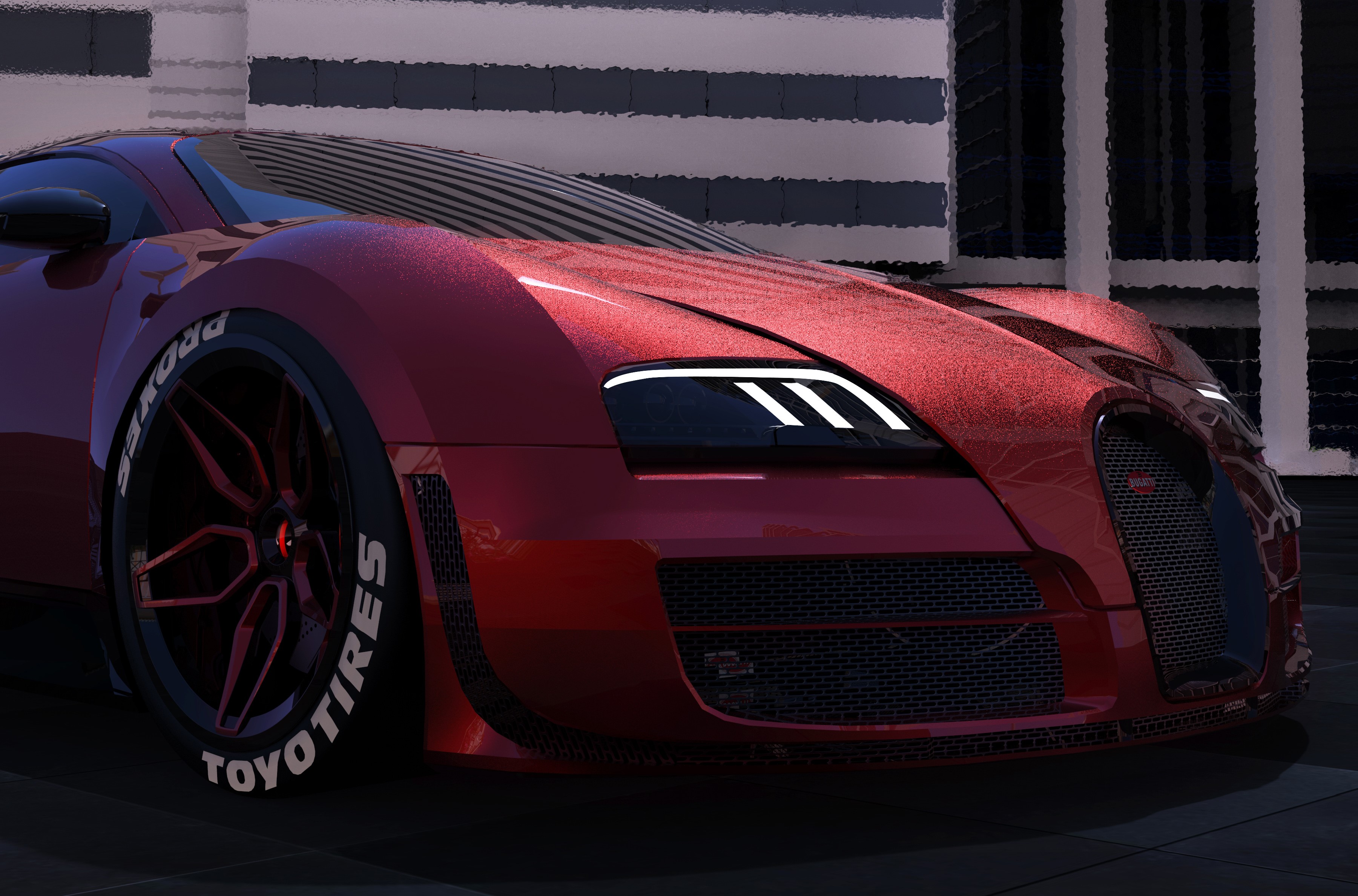 bugatti veyron, cars, hd, deadpool, HD Wallpaper