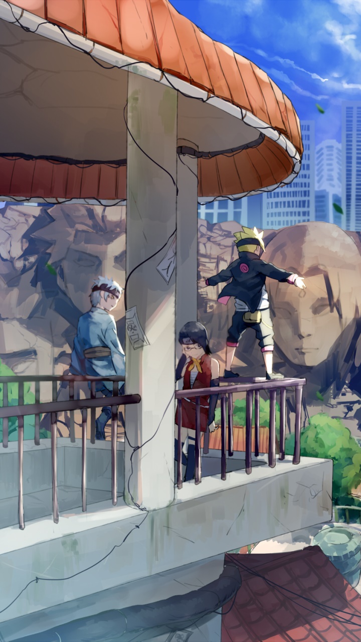 Anime Boruto, Sarada Uchiha, Boruto Uzumaki, Mitsuki (Naruto), 720x1280, Phone HD Wallpaper