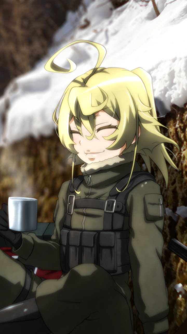 Anime Youjo Senki, Tanya Degurechaff, 720x1280, Phone HD Wallpaper