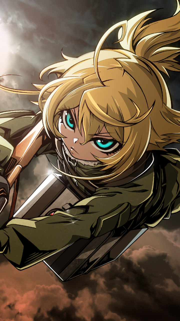 Anime Youjo Senki, Tanya Degurechaff, 720x1280, Phone HD Wallpaper
