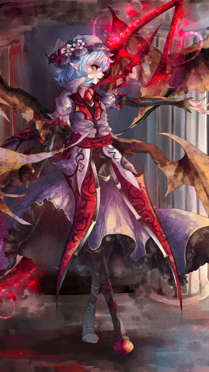 Anime Touhou, Remilia Scarlet, 720x1280, Phone HD Wallpaper
