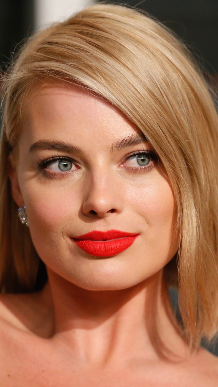 Celebrity Margot Robbie, Blue Eyes, Actress, Blonde, Face, Australian, 720x1280, Phone HD Wallpaper