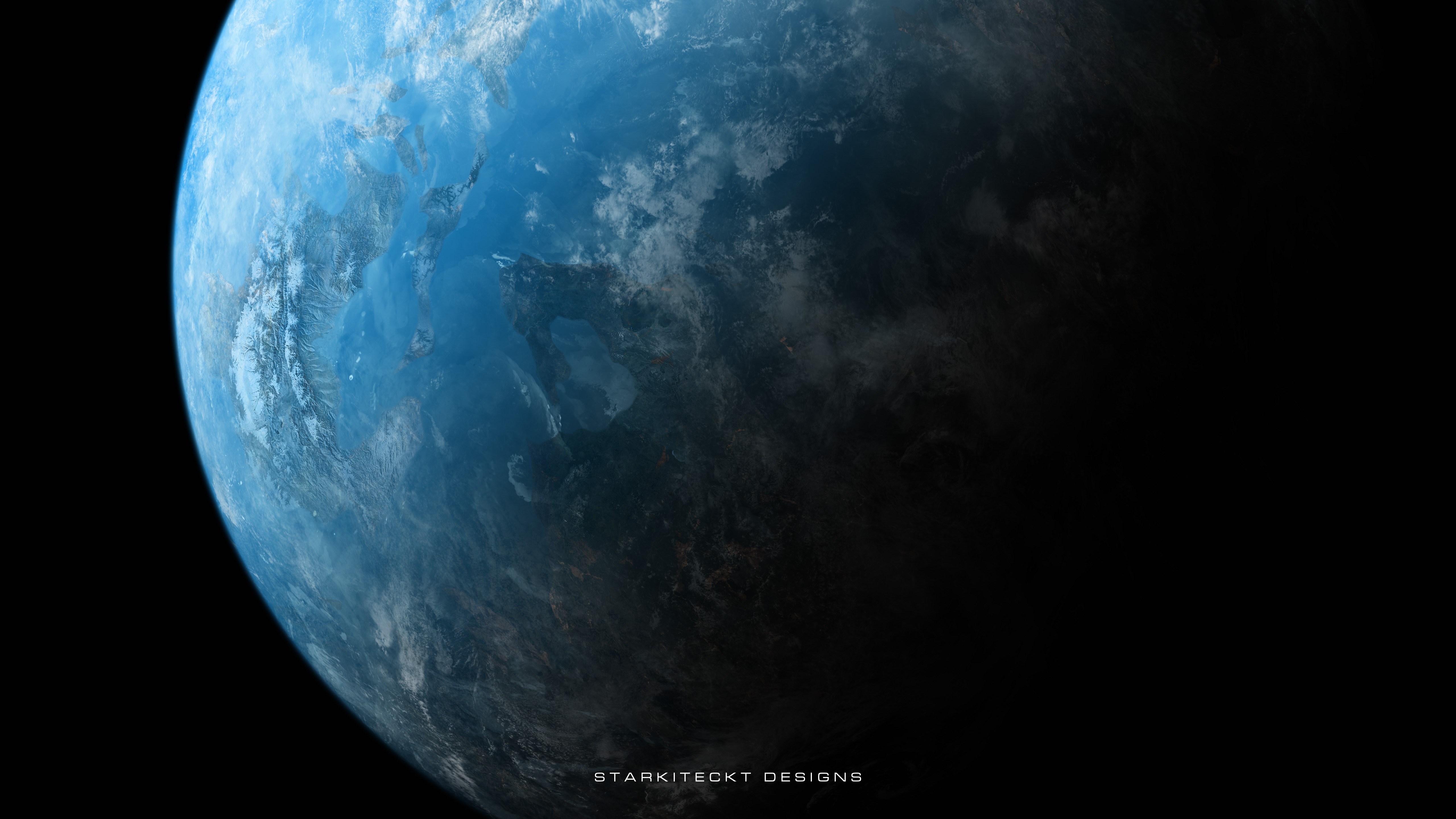 scifi, planet, digital universe, hd, 4k, 5k, HD Wallpaper
