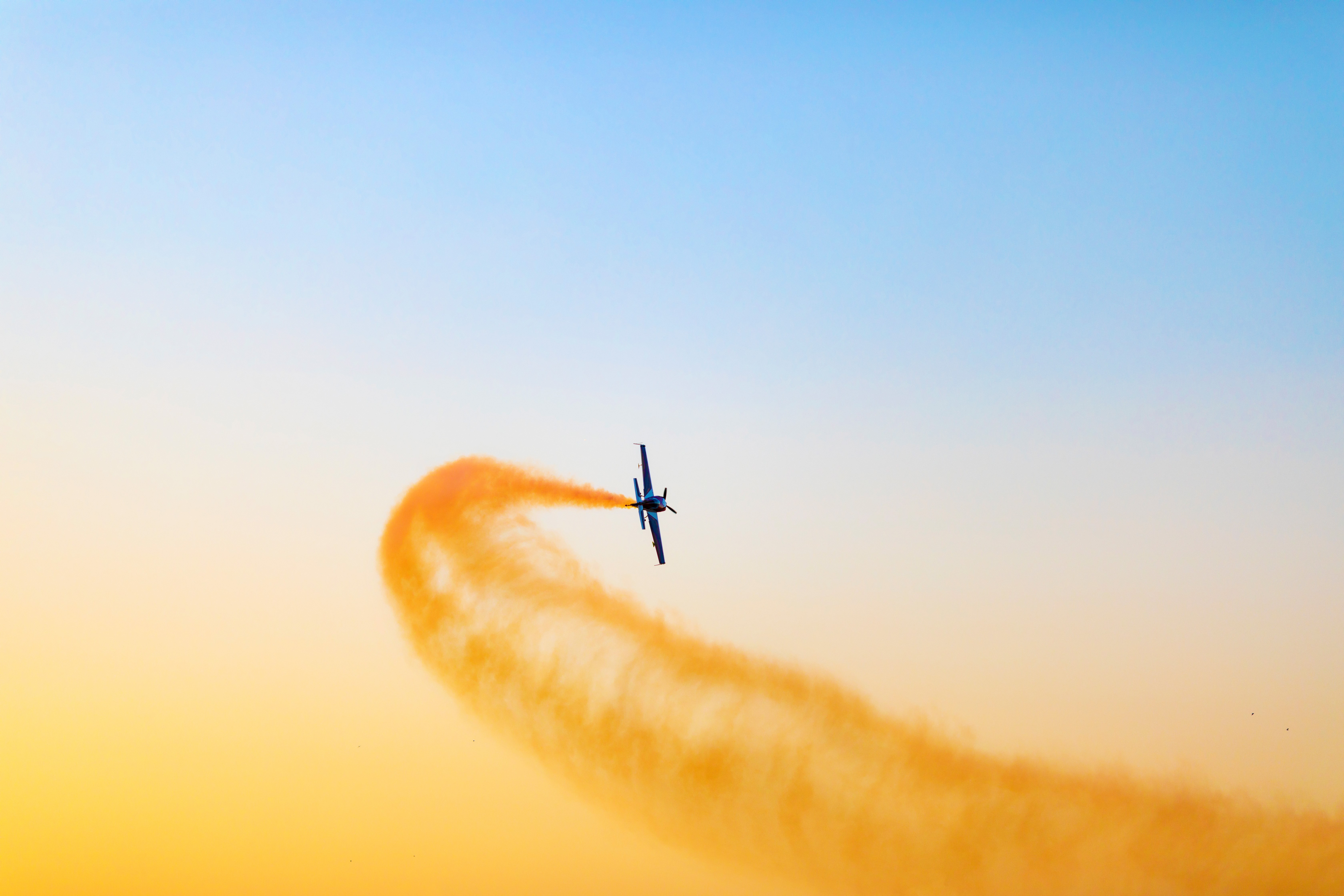 airplane, smoke, flight, hd, 4k, 5k, HD Wallpaper