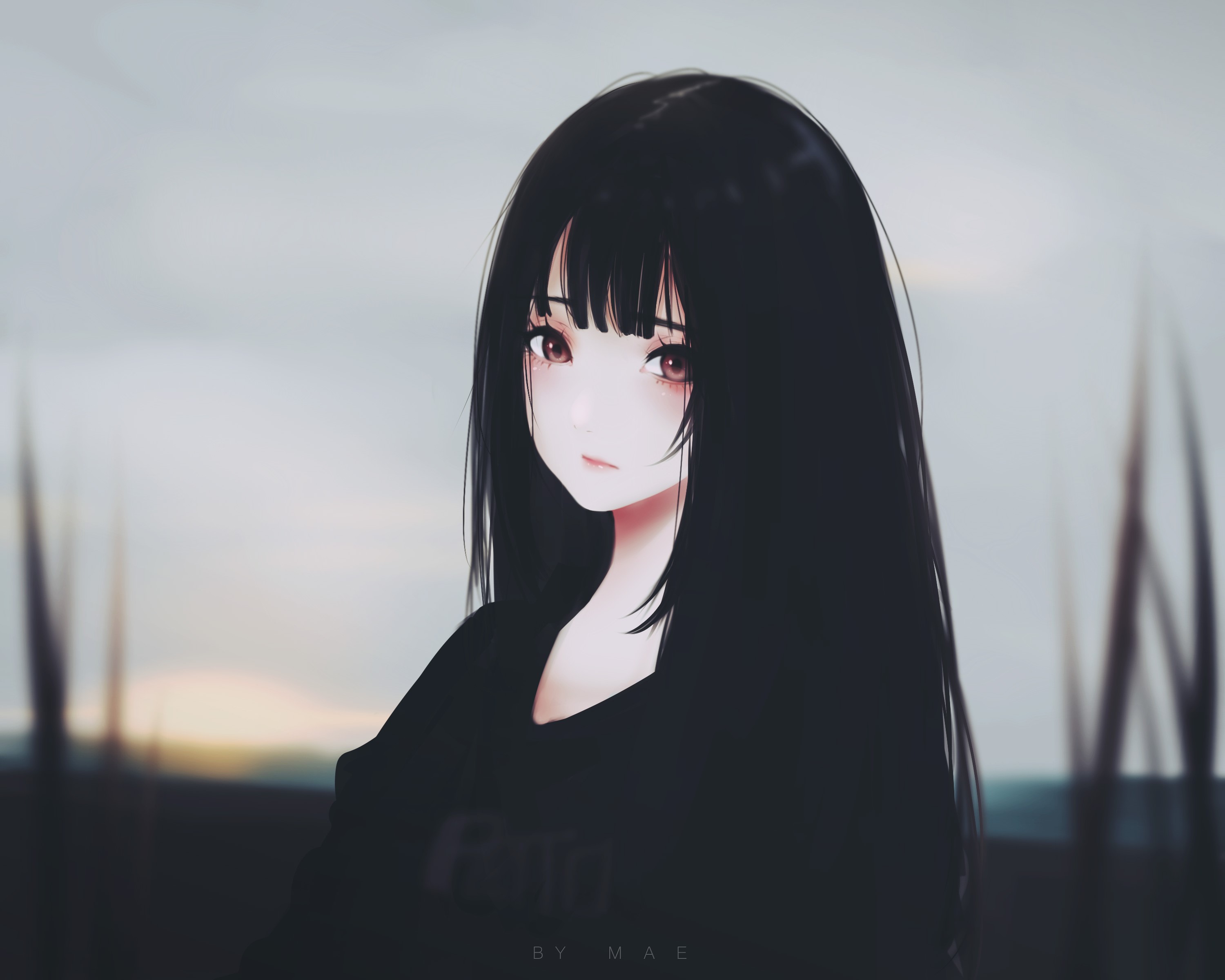 anime girl, anime, hd, artist, artwork, digital art, HD Wallpaper