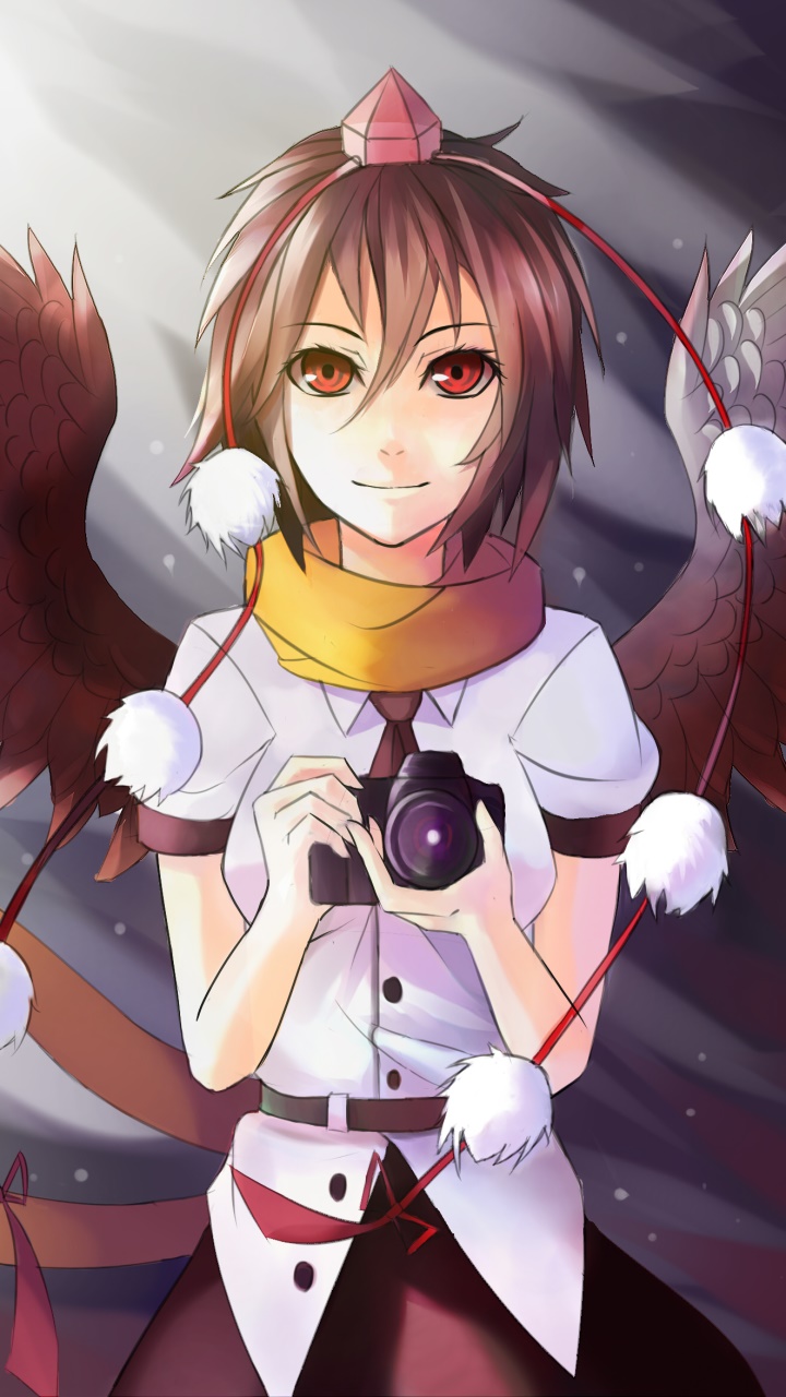 Anime Touhou, Aya Shameimaru, 720x1280, Phone HD Wallpaper