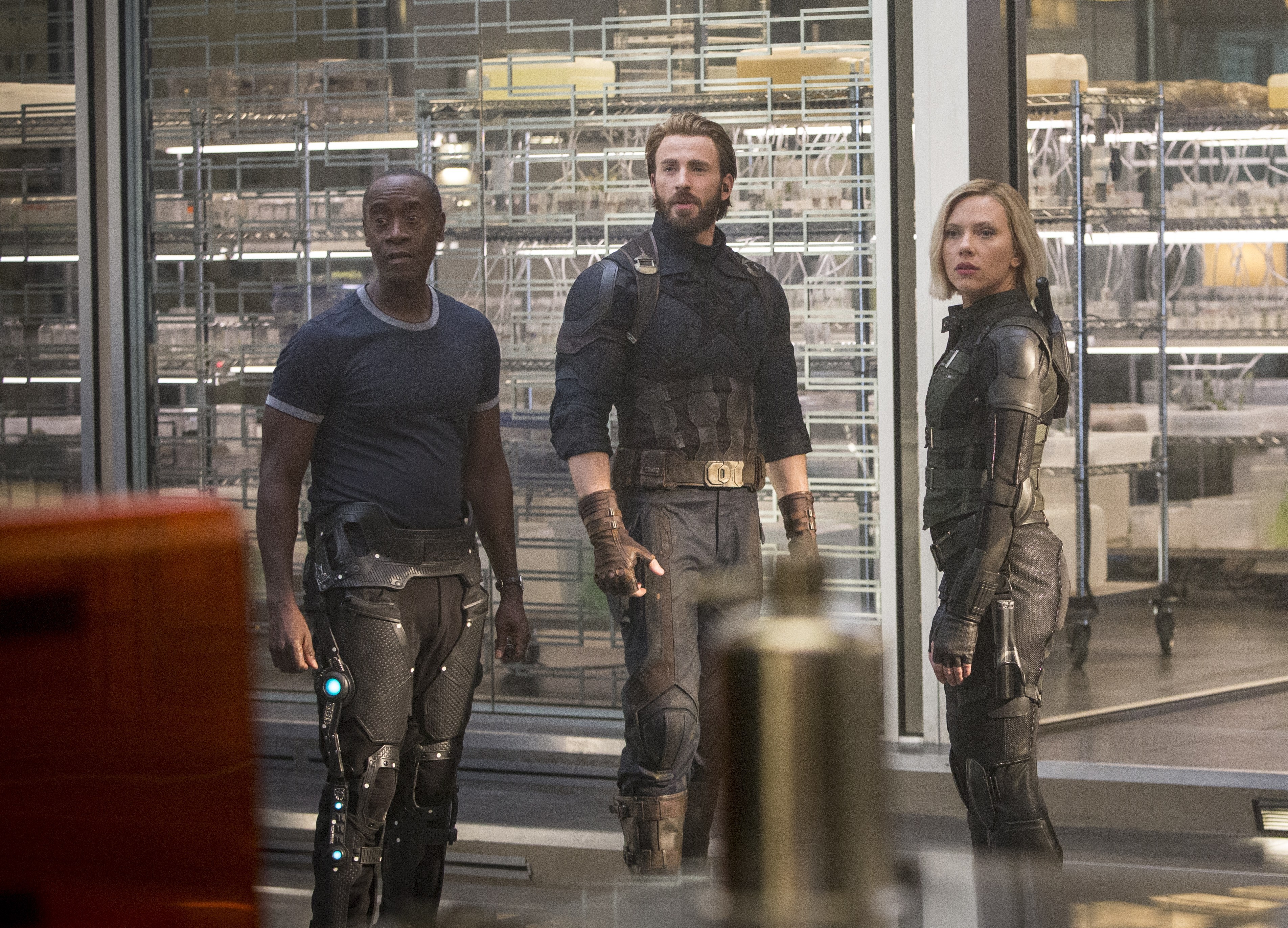 captain america, black widow, war machine, avengers infinity war, movies, 2018 movies, hd, HD Wallpaper