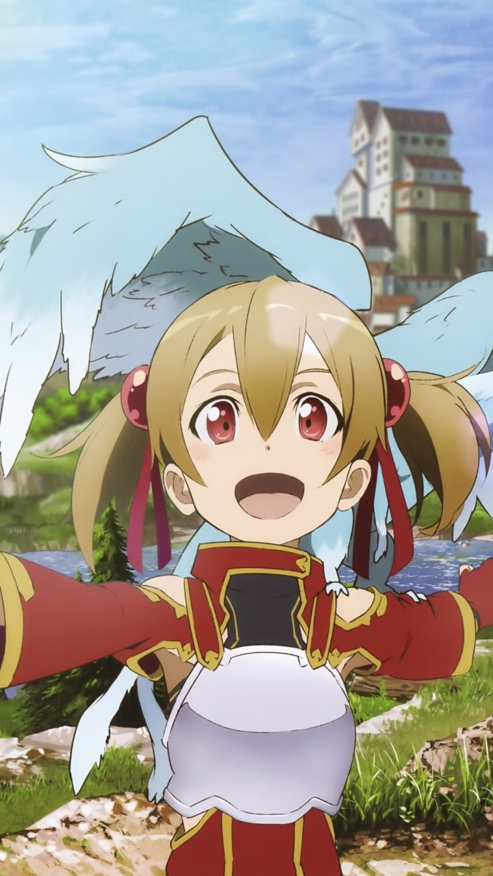 Anime Sword Art Online, Pina (Sword Art Online), Kirito (Sword Art Online), Silica (Sword Art Online), 720x1280, Phone HD Wallpaper