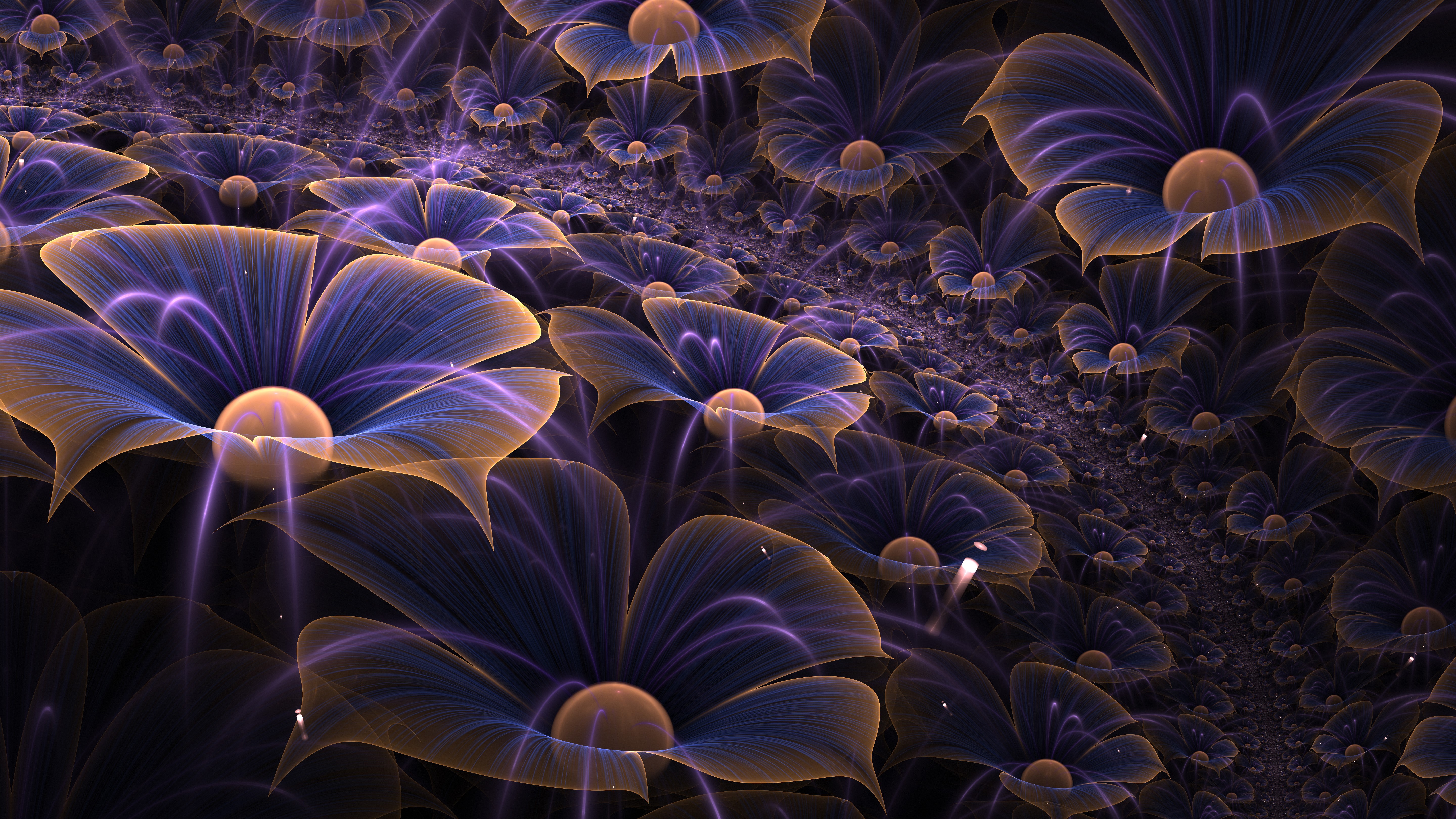 abstract, digital art, flower, hd, deviantart, HD Wallpaper