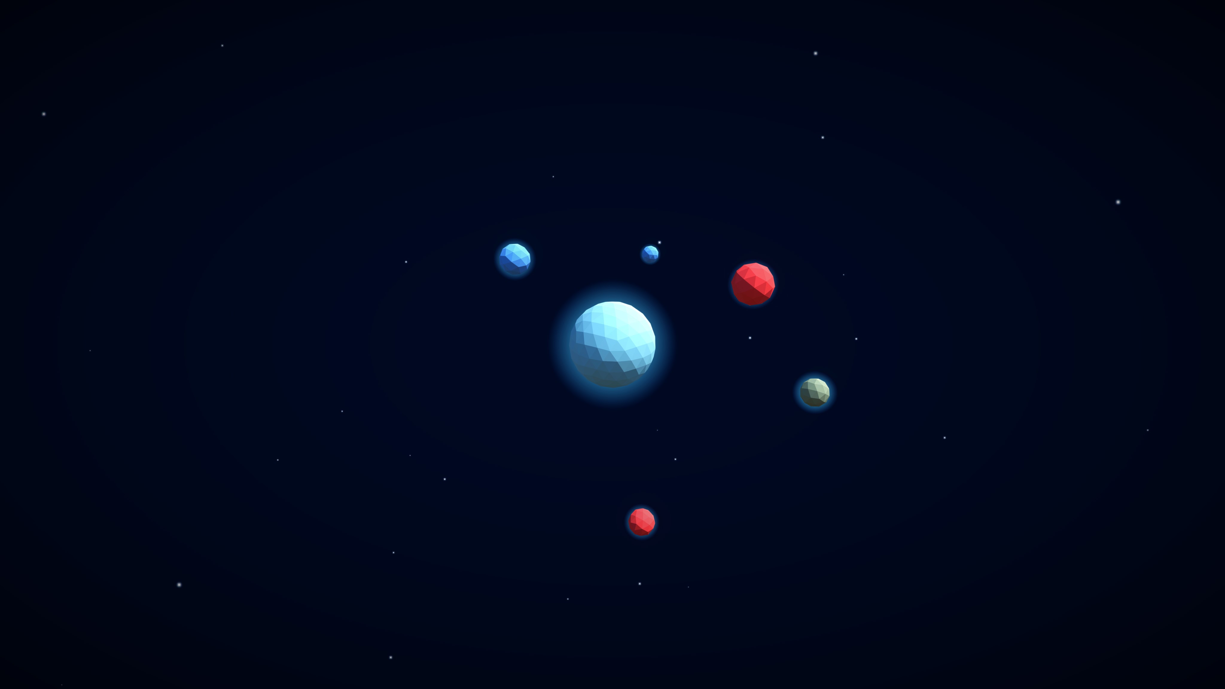 3d, planets, digital universe, hd, 4k, HD Wallpaper