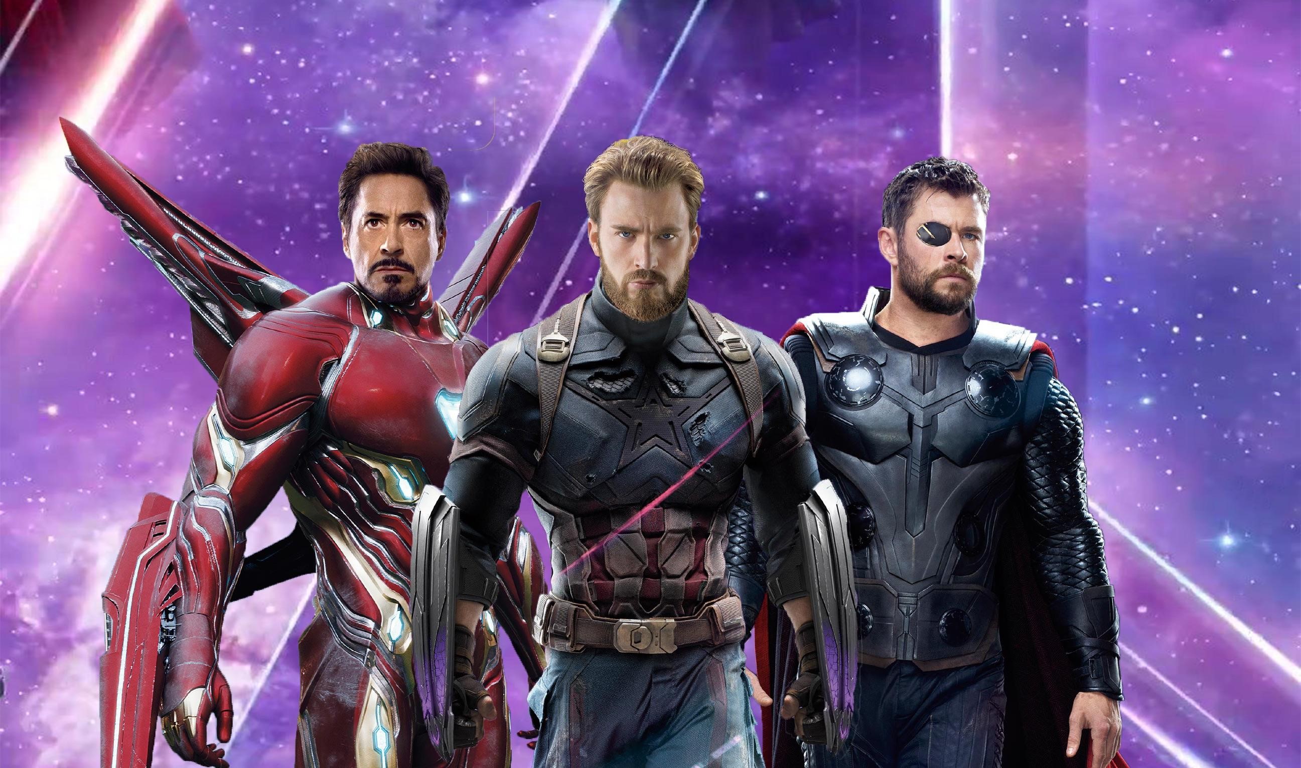 iron man, thor, captain america, hd, artist, artwork, avengers infinity war, 2018 movies, movies, poster, HD Wallpaper