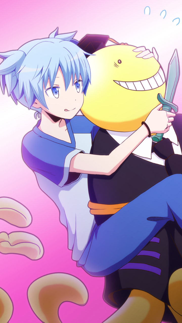 Anime Assassination Classroom, Koro-sensei, Nagisa Shiota, 720x1280, Phone HD Wallpaper