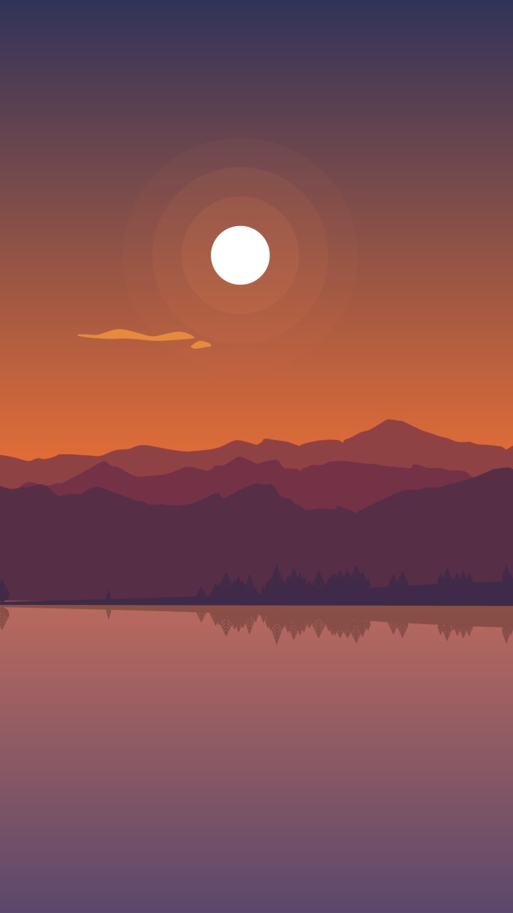 Artistic Sunset, Landscape, 720x1280, Phone HD Wallpaper
