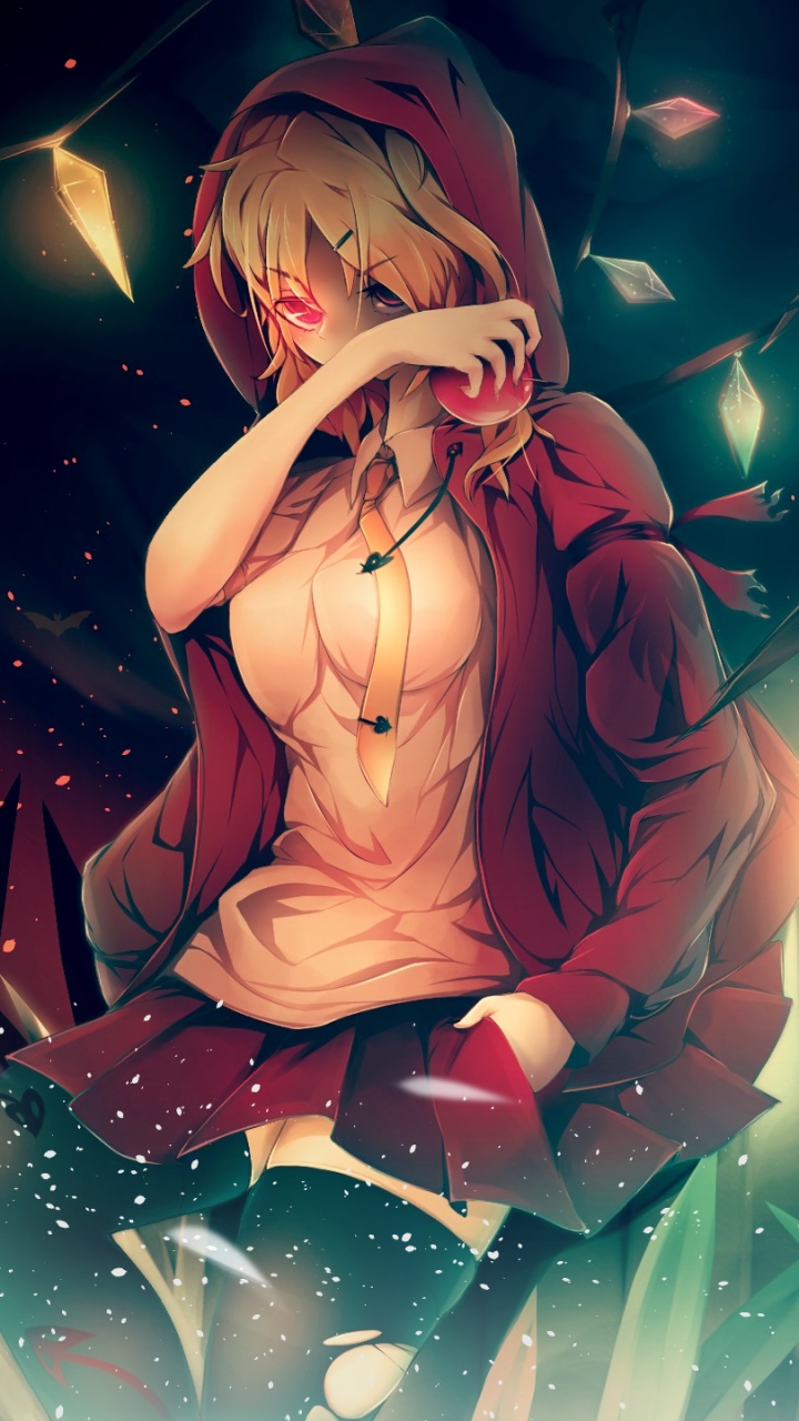 Anime Touhou, Flandre Scarlet, 720x1280, Phone HD Wallpaper