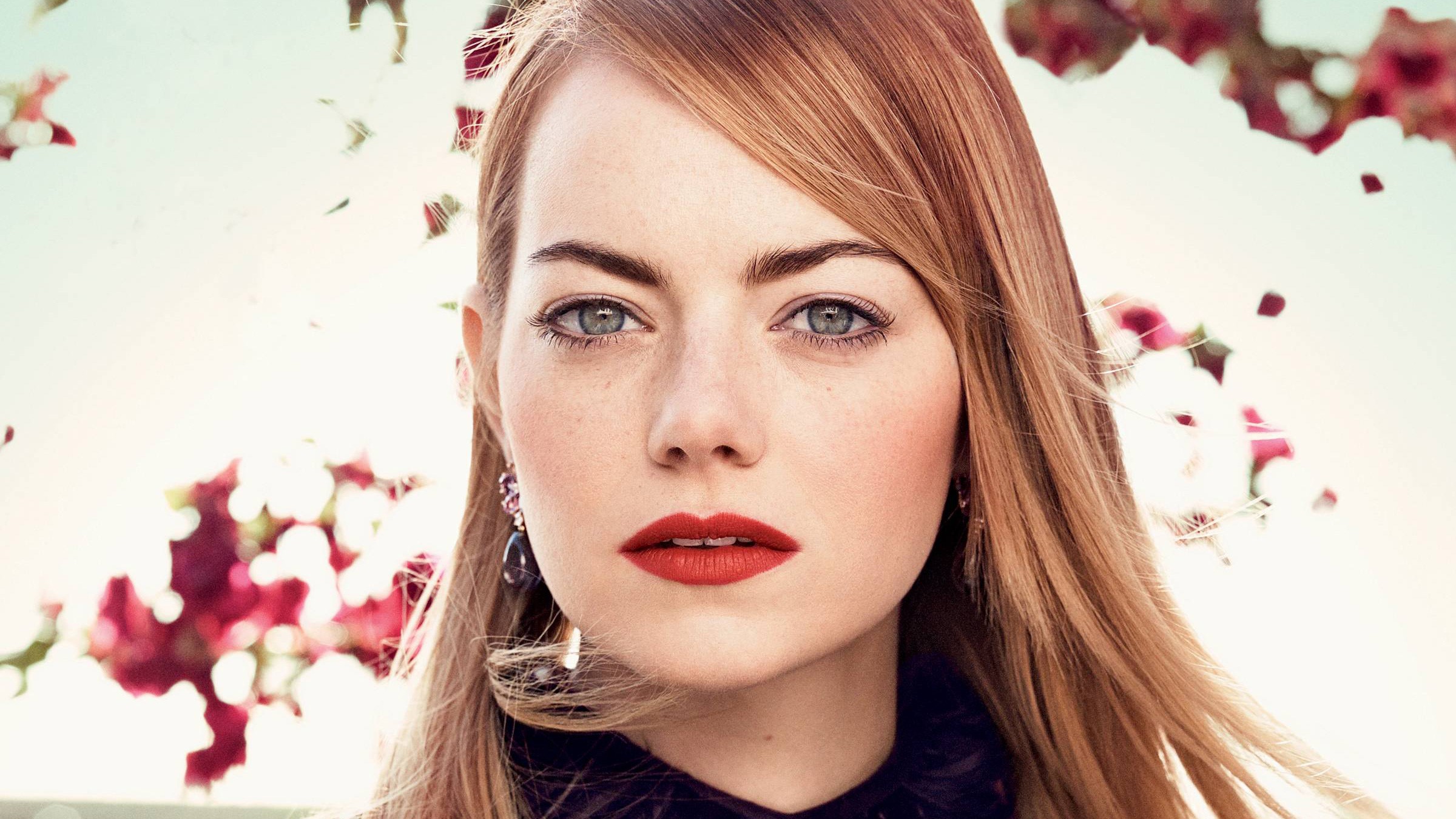 emma stone, celebrities, girls, hd, photoshoot, vogue, HD Wallpaper