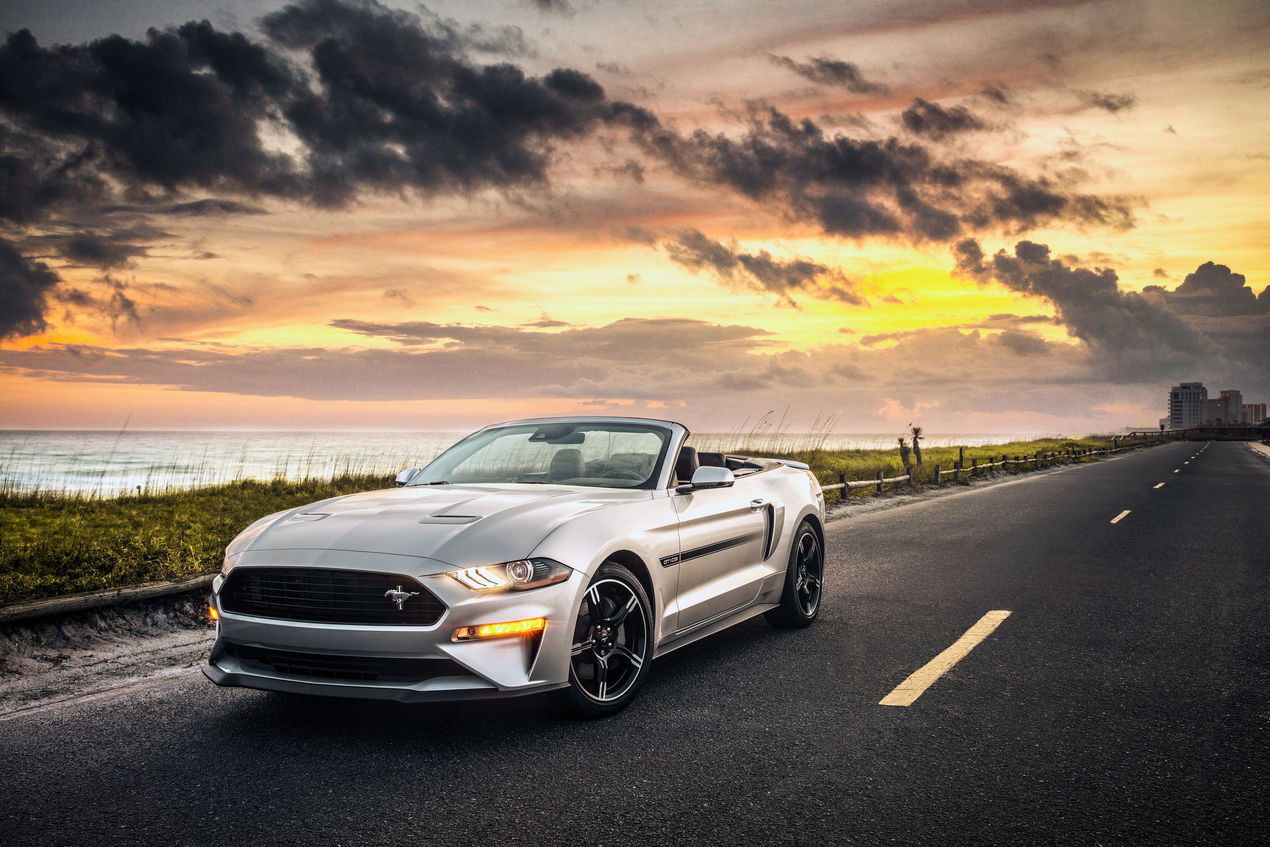 ford mustang, mustang, cars, hd, 4k, 2019 cars, convertible cars, HD Wallpaper