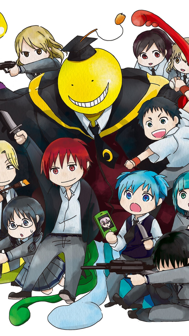 Anime Assassination Classroom, Hinata Okano, Hiroto Maehara, Hinano Kurahashi, Karma Akabane, Kaede Kayano, 720x1280, Phone HD Wallpaper
