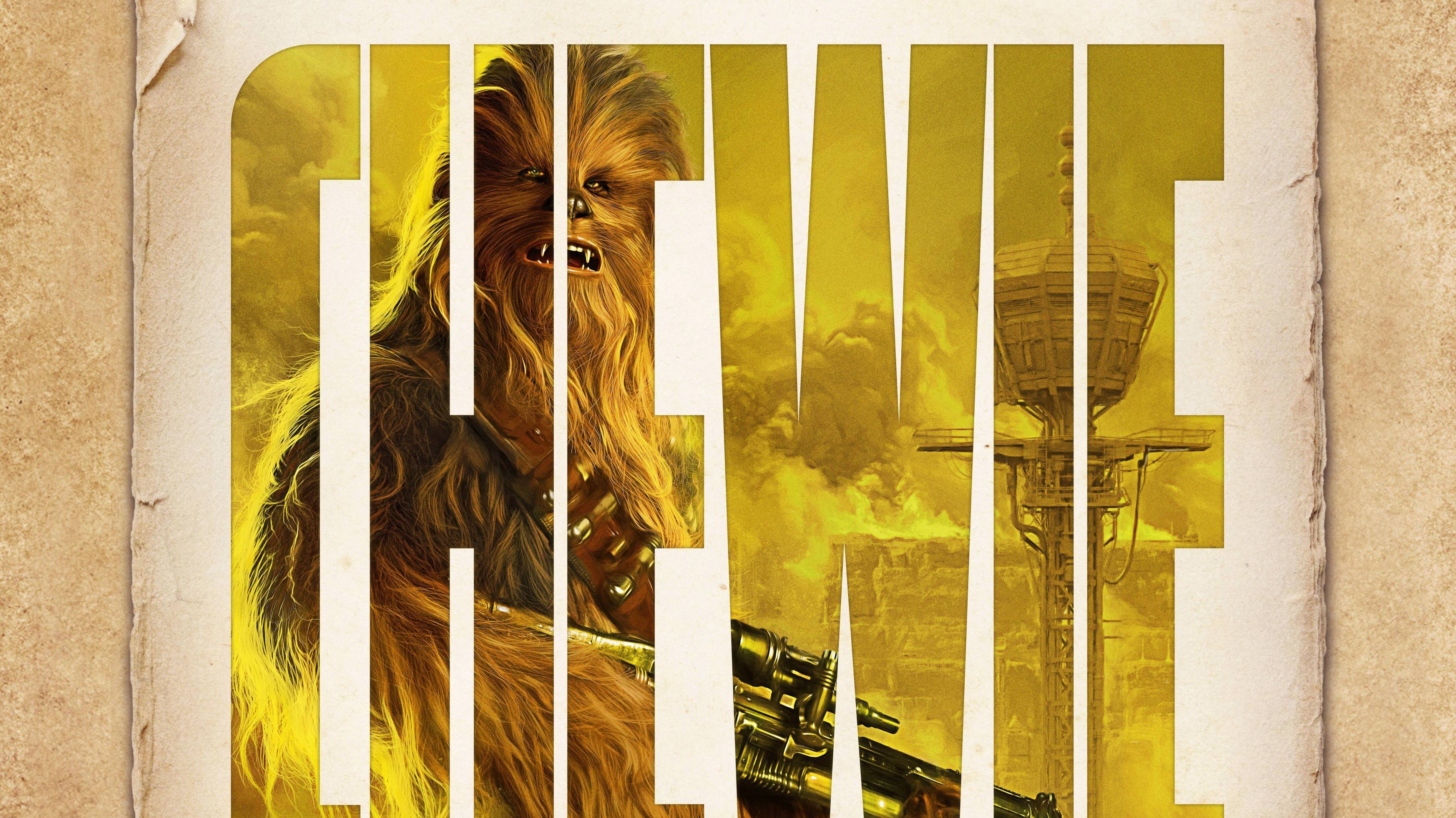 chewbacca, solo a star wars story, 2018 movies, movies, hd, 4k, poster, HD Wallpaper