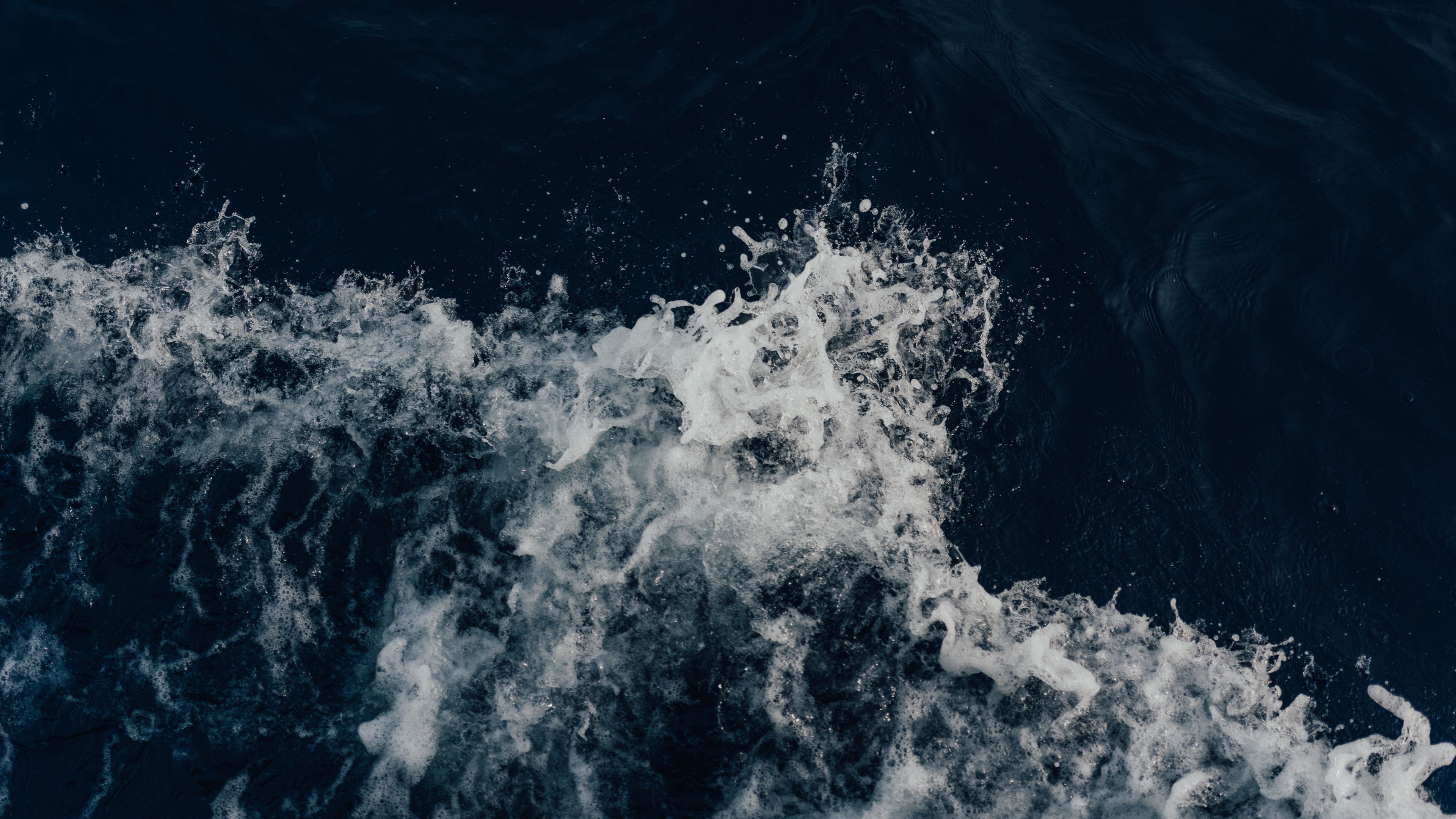 wave, surf, spray, splash, 4k, HD Wallpaper