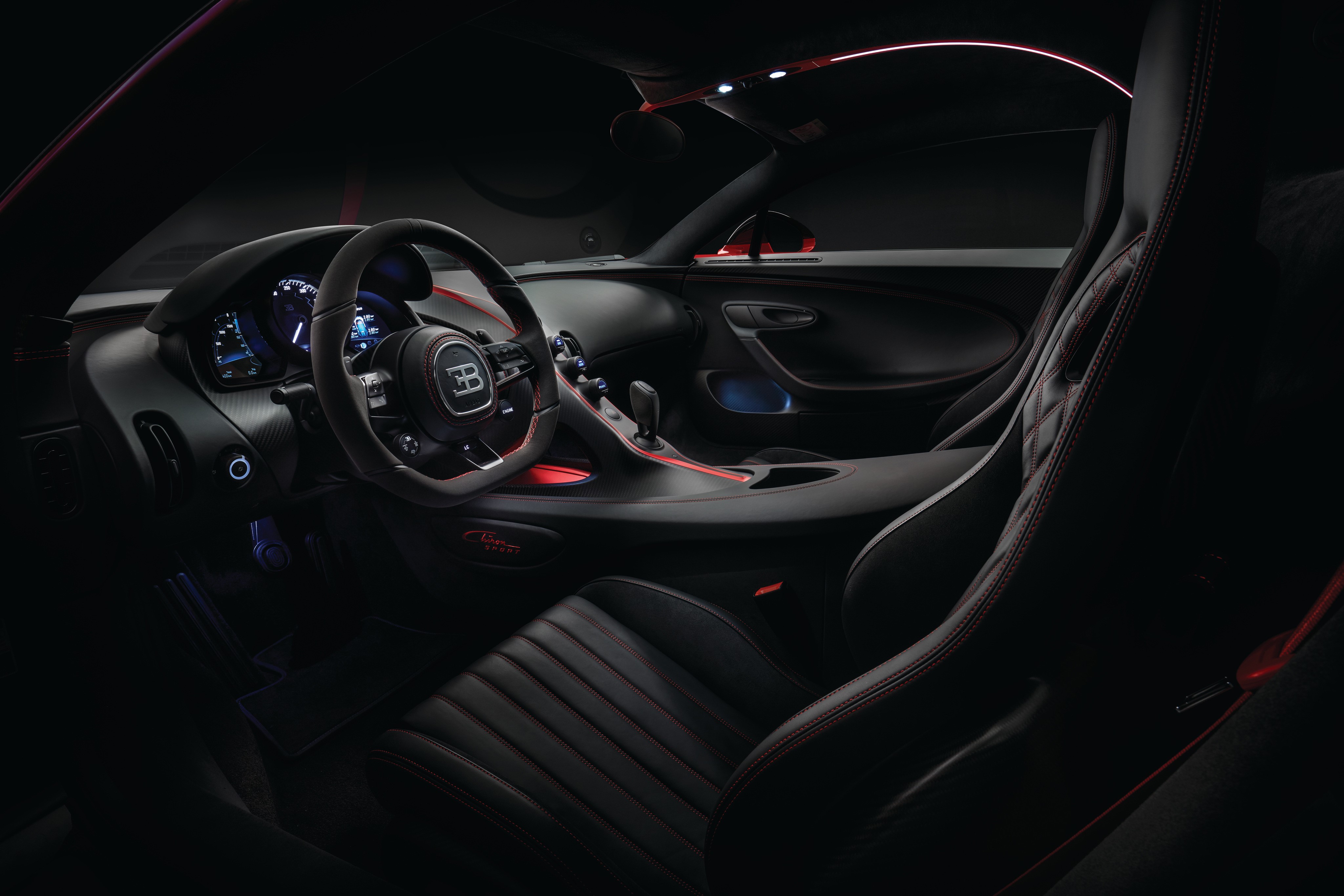 bugatti chiron, bugatti, 2018 cars, 4k, hd, cars, interior, HD Wallpaper