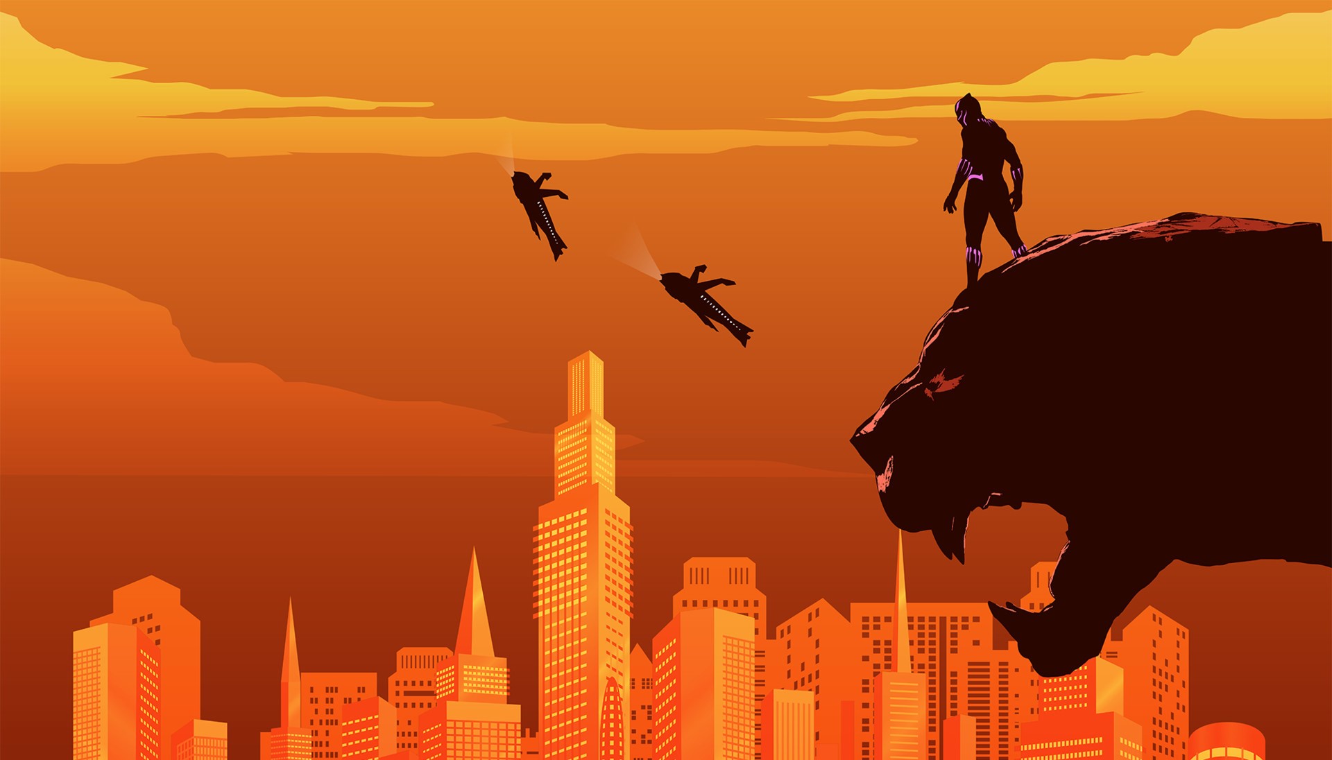 black panther, 2018 movies, hd, movies, artist, artwork, artstation, HD Wallpaper