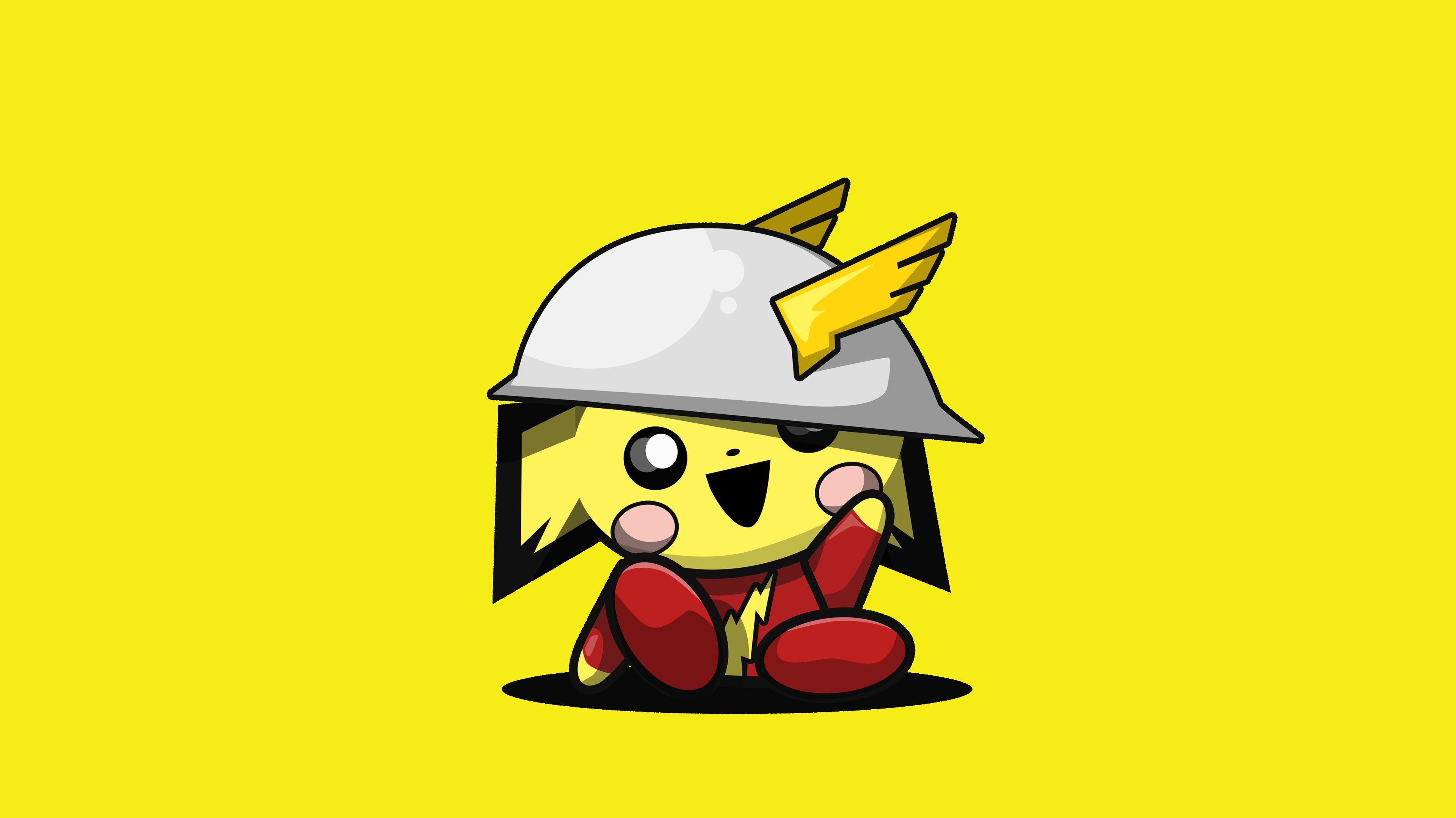 flash, pokemon, hd, 4k, artist, artwork, superheroes, HD Wallpaper