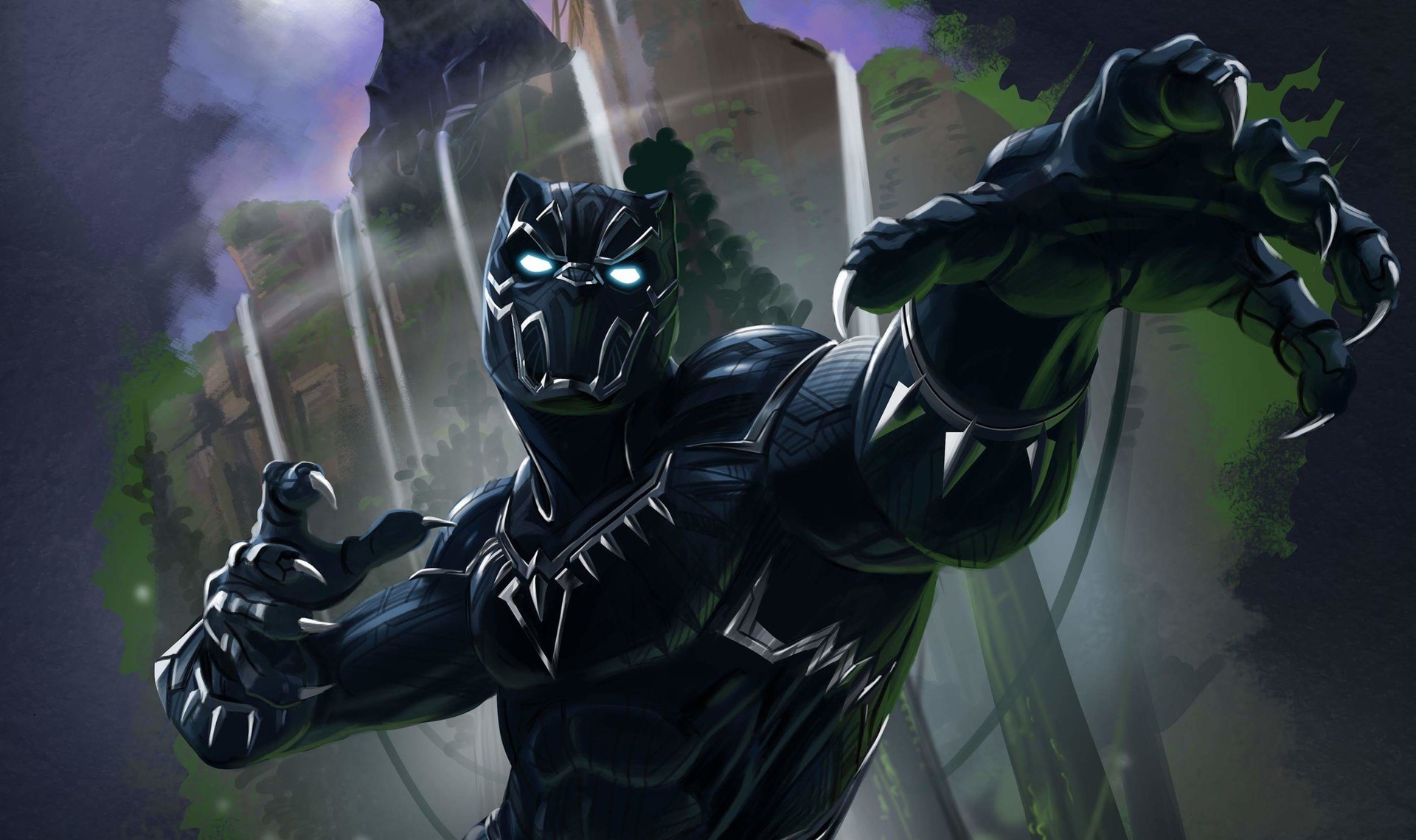 black panther, movies, artwork, hd, artist, artstation, HD Wallpaper