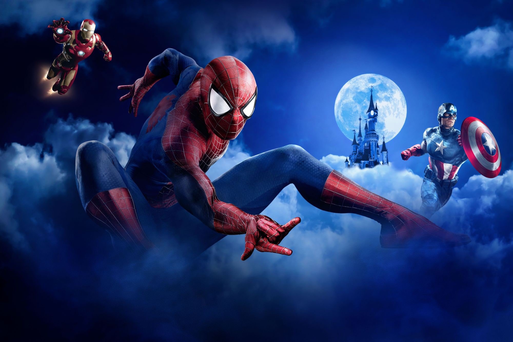spiderman, iron man, captain america, hd, artwork, superheroes, movies, HD Wallpaper