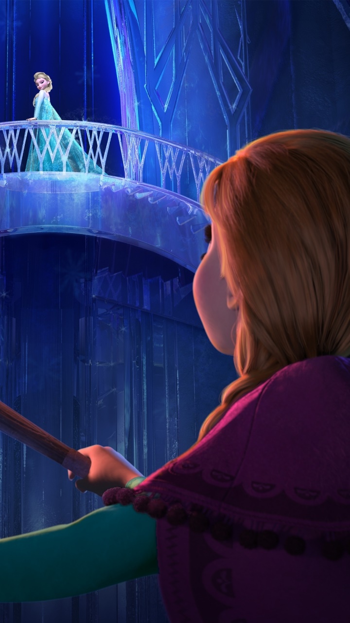 Movie Frozen, Elsa (Frozen), Snow, Frozen (Movie), Anna (Frozen), 720x1280, Phone HD Wallpaper
