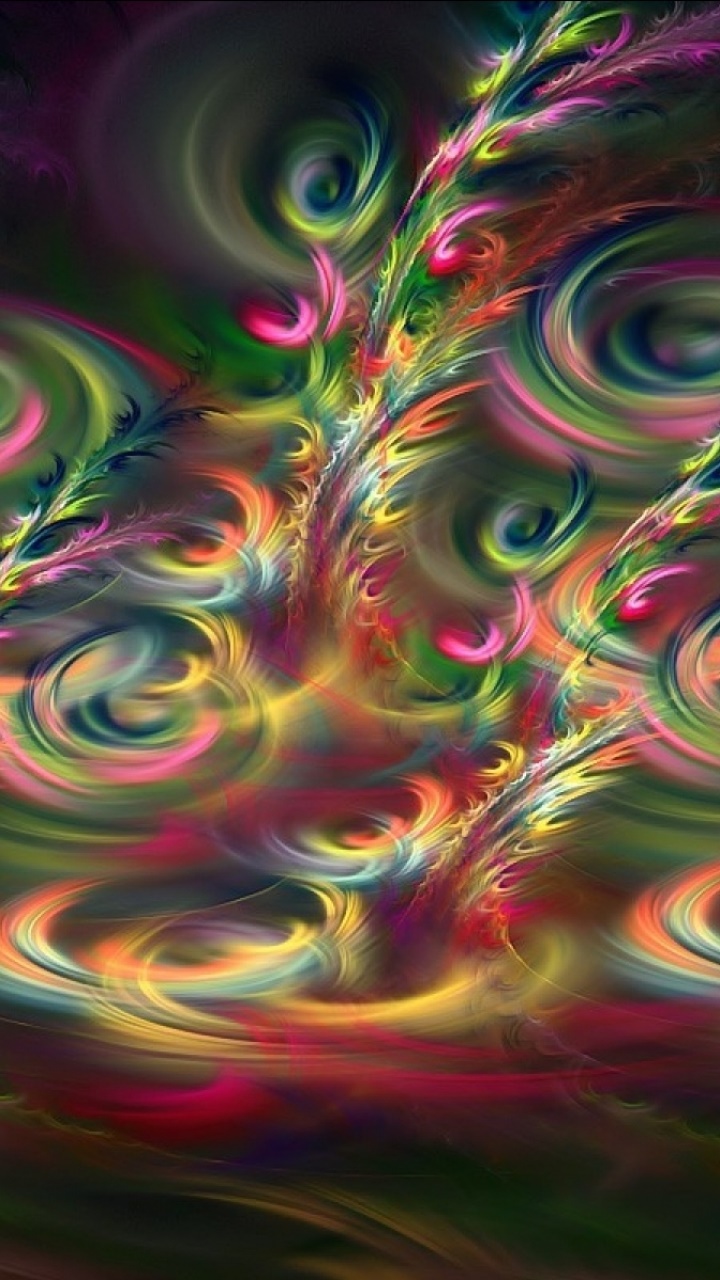 Artistic Flower, Tendril, Spiral, Curl, 720x1280, Phone HD Wallpaper
