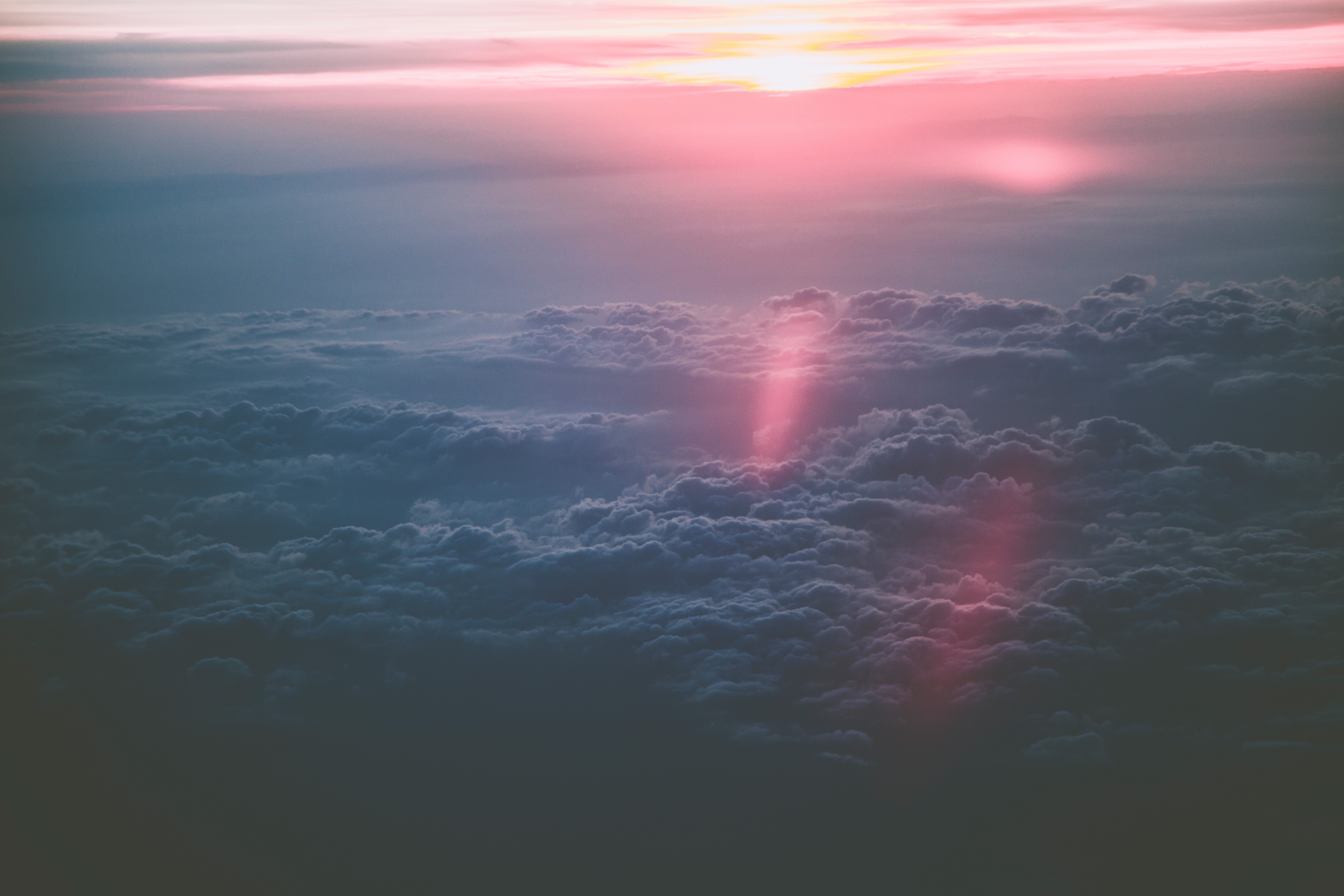 clouds, sunset, nature, hd, 4k, 5k, HD Wallpaper