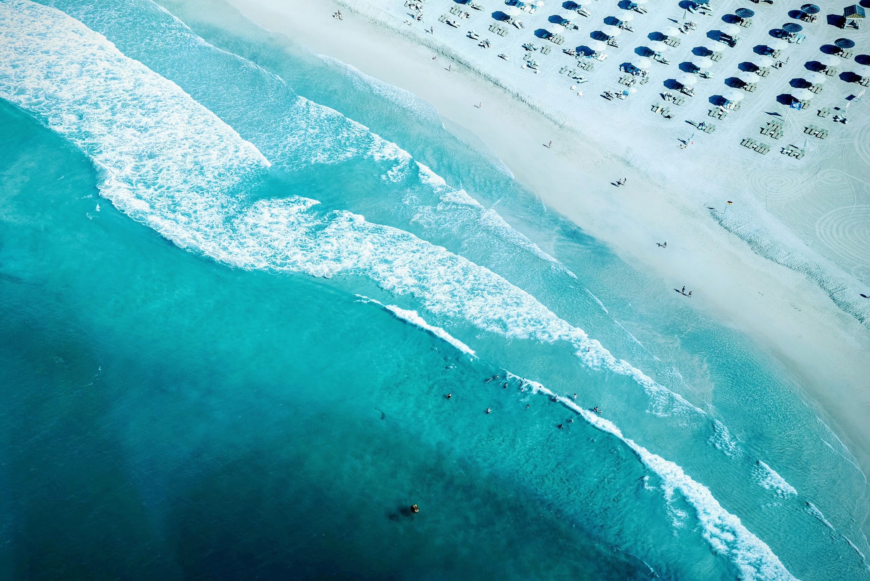 aerial, beach, seashore, photography, nature, hd, HD Wallpaper