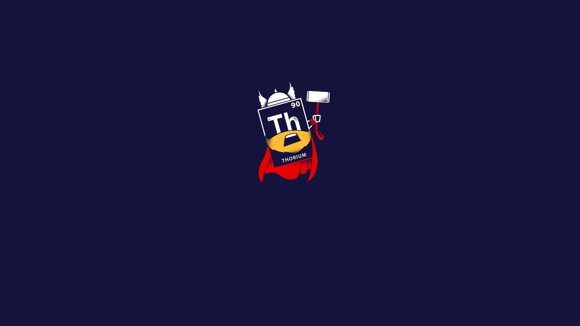 thor, superheroes, minimalist, minimalism, artist, artwork, digital art, hd, HD Wallpaper