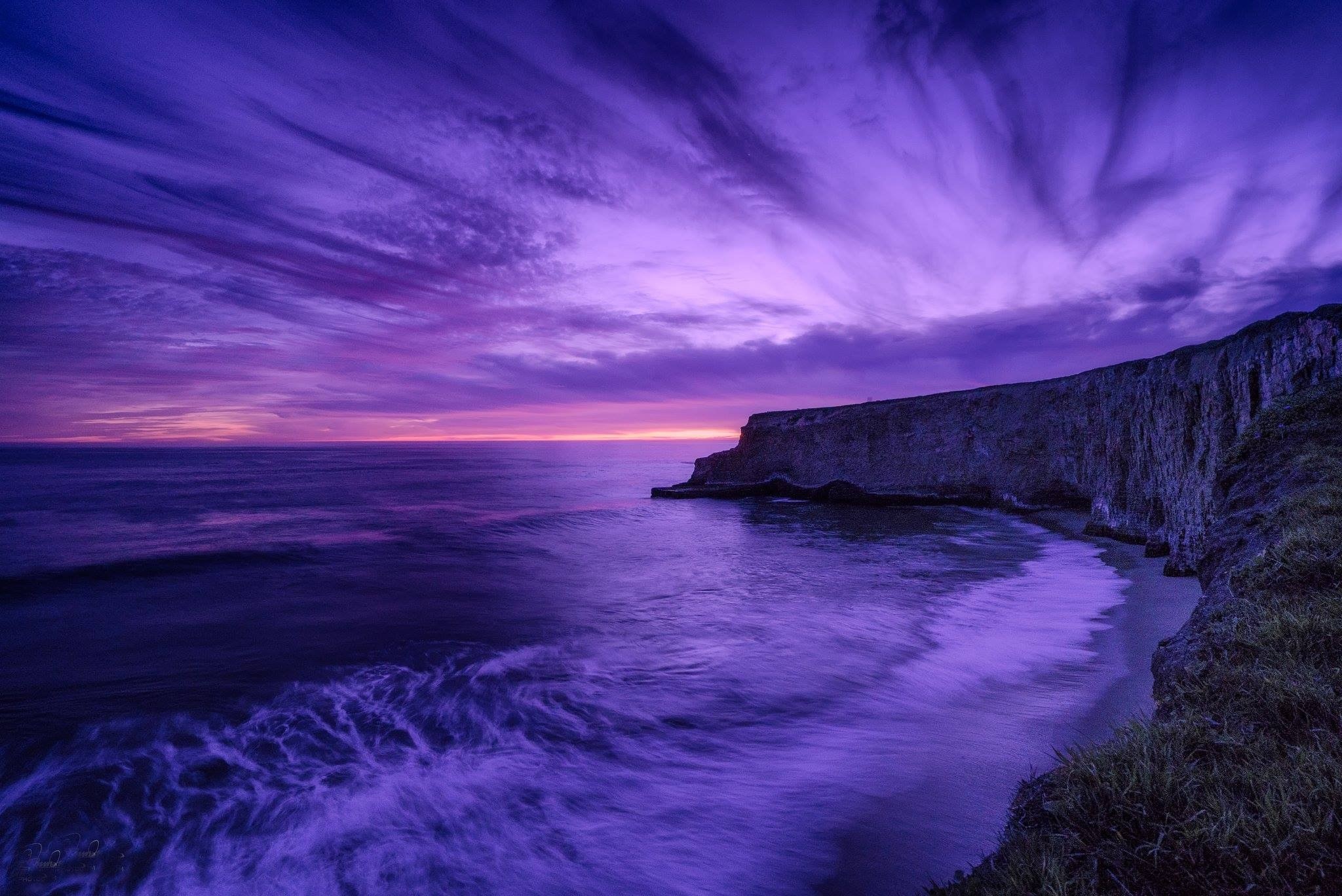 dusk, evening, nature, sea, hd, HD Wallpaper