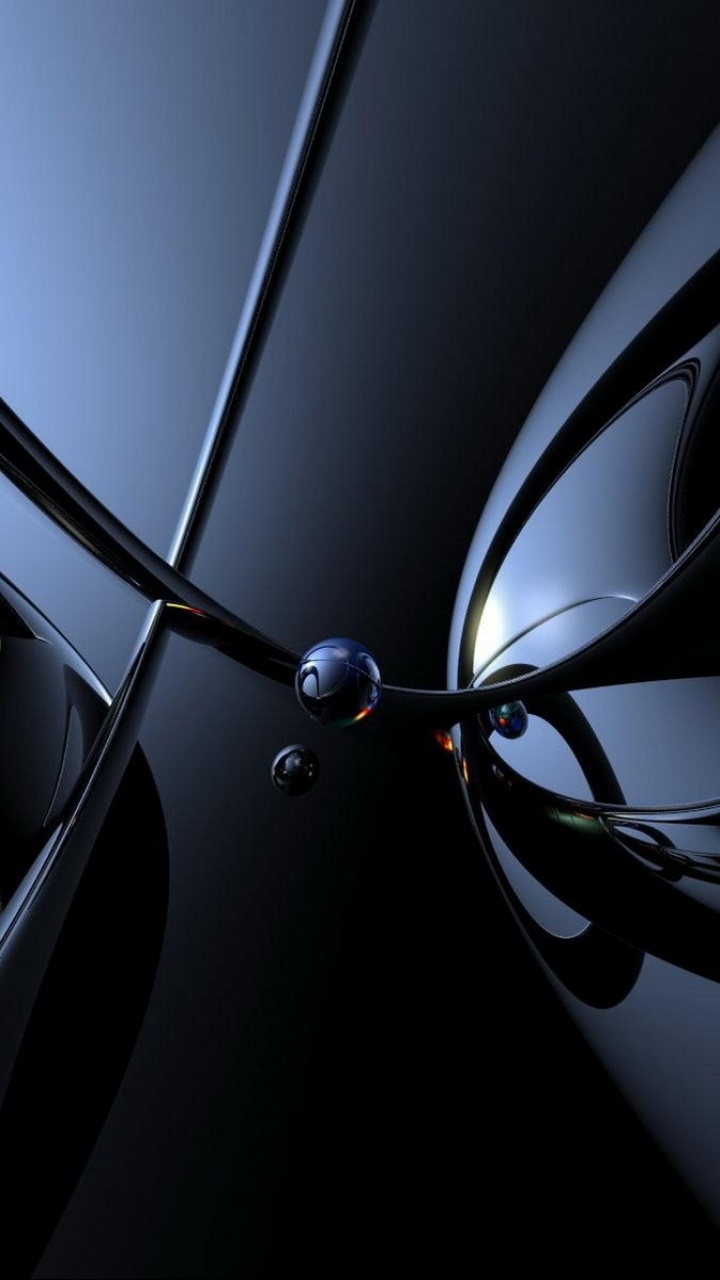Abstract Black, 720x1280, Phone HD Wallpaper