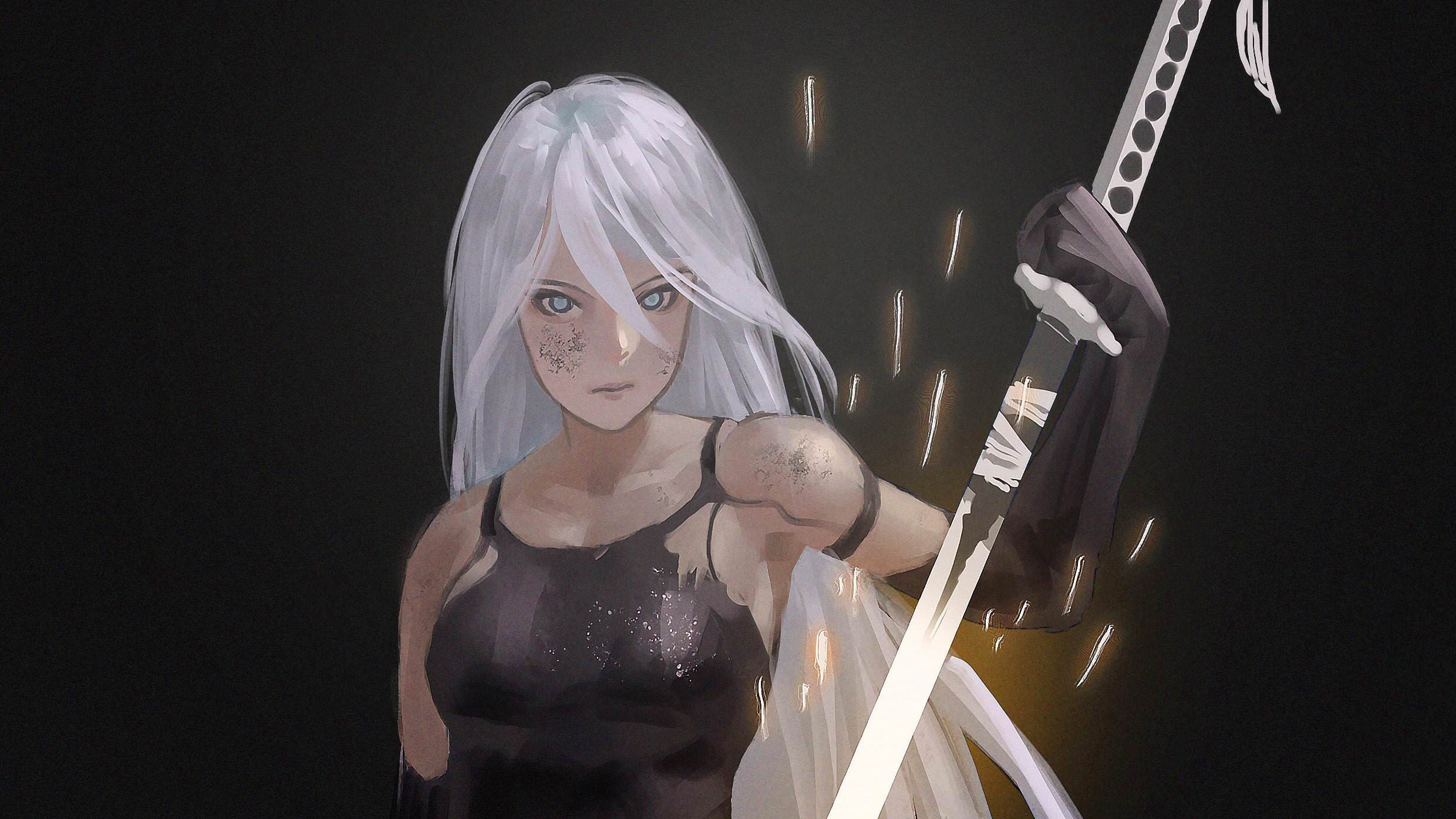 nier automata, 2017 games, games, artwork, hd, artist, digital art, HD Wallpaper